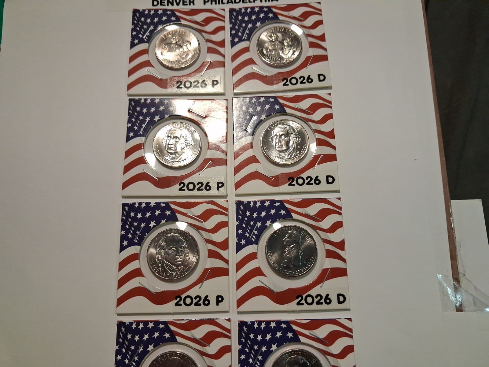 LATEST QUARTERS ARE AVAILABLE SET OF ALL 8 CURRENT ISSUES2026 P+D UNCIRCULATED LATEST QUARTERS ARE AVAILABLE SET OF ALL 8 CURRENT ISSUES2026 P+D UNCIRCULATED