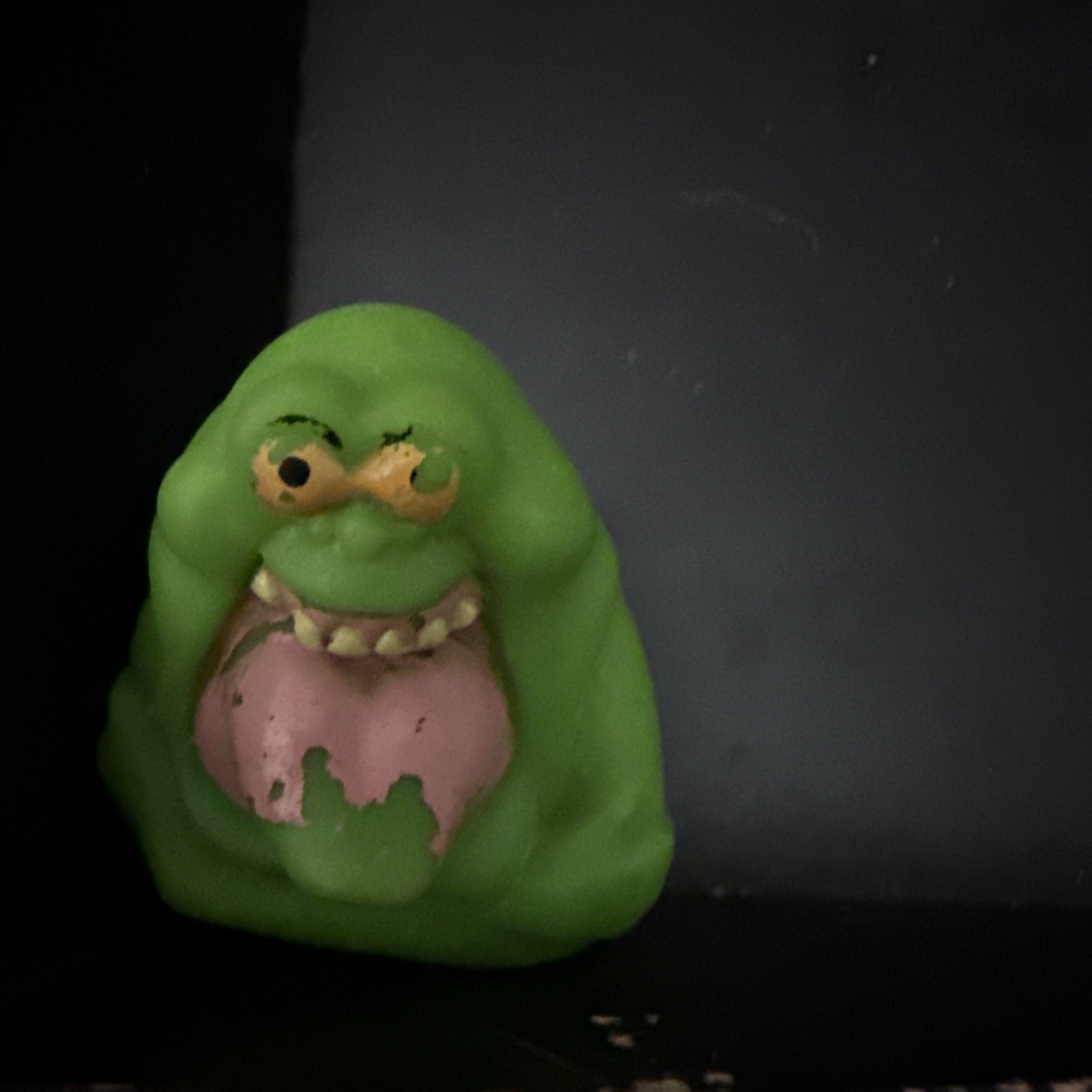 Vintage 1986 The Real Ghostbusters Spitballs Slimer Toy Figure Entertech Vintage 1986 The Real Ghostbusters Spitballs Slimer Toy Figure Entertech