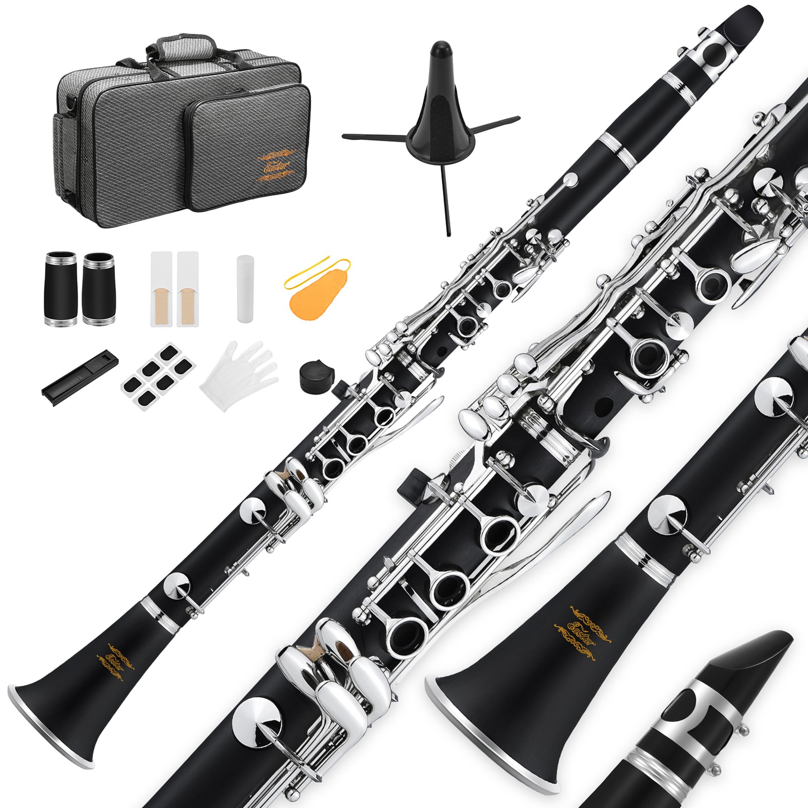 Eastar Concert Clarinet Set Student / Intermediate School Band Clarinets + Case