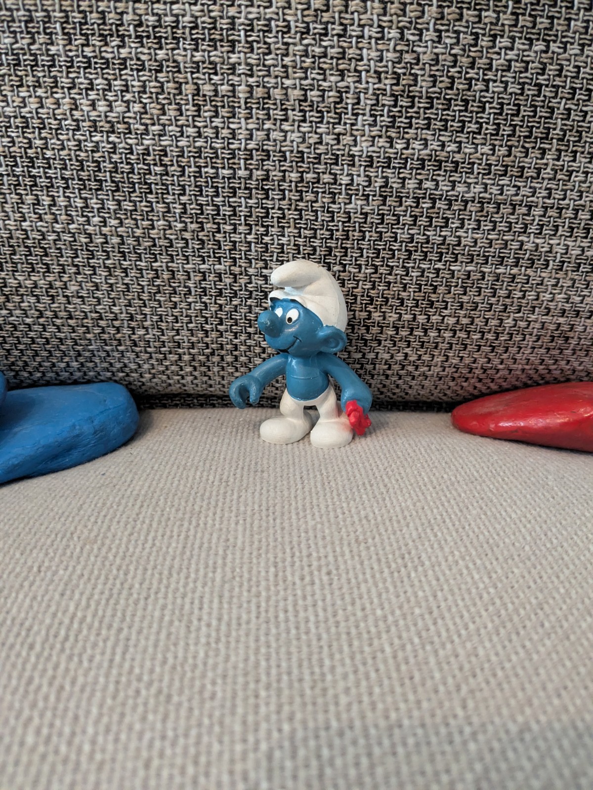 HIGHLIGHT Smurf gas station attendant TOP variant WITHOUT shirt 100% ORI smurfs Smurfs F08