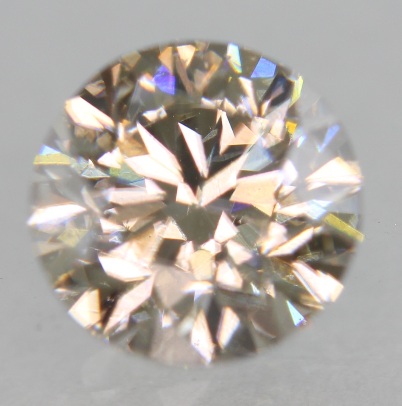 Certified 0.70 Carat L VS2 Round Brilliant Natural MINED Loose Diamond 5.6mm