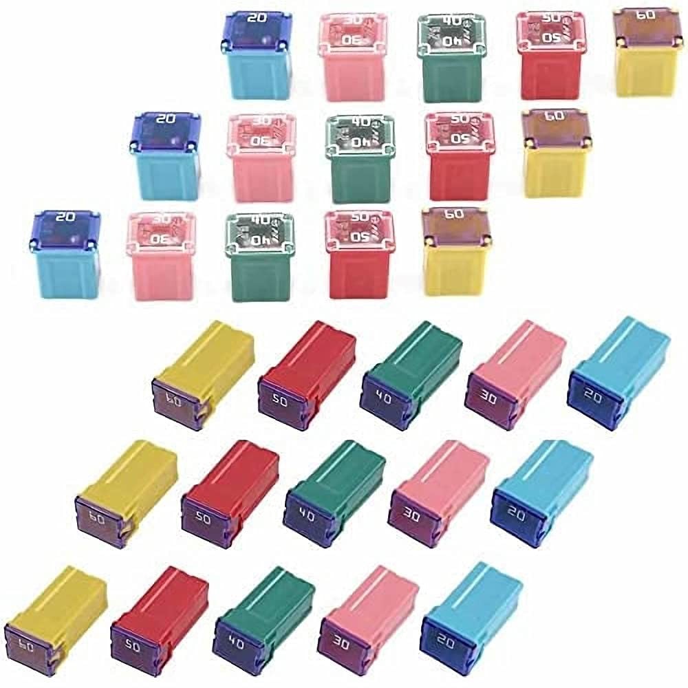 Kit Surtido De Fusibles Para Automovil De 30 Piezas, Caja Alta Y Baja De Com...
