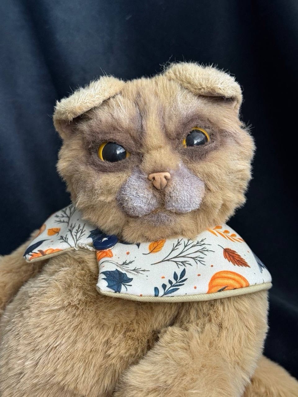 OOAK Handmade Artist Cat Plush 11\