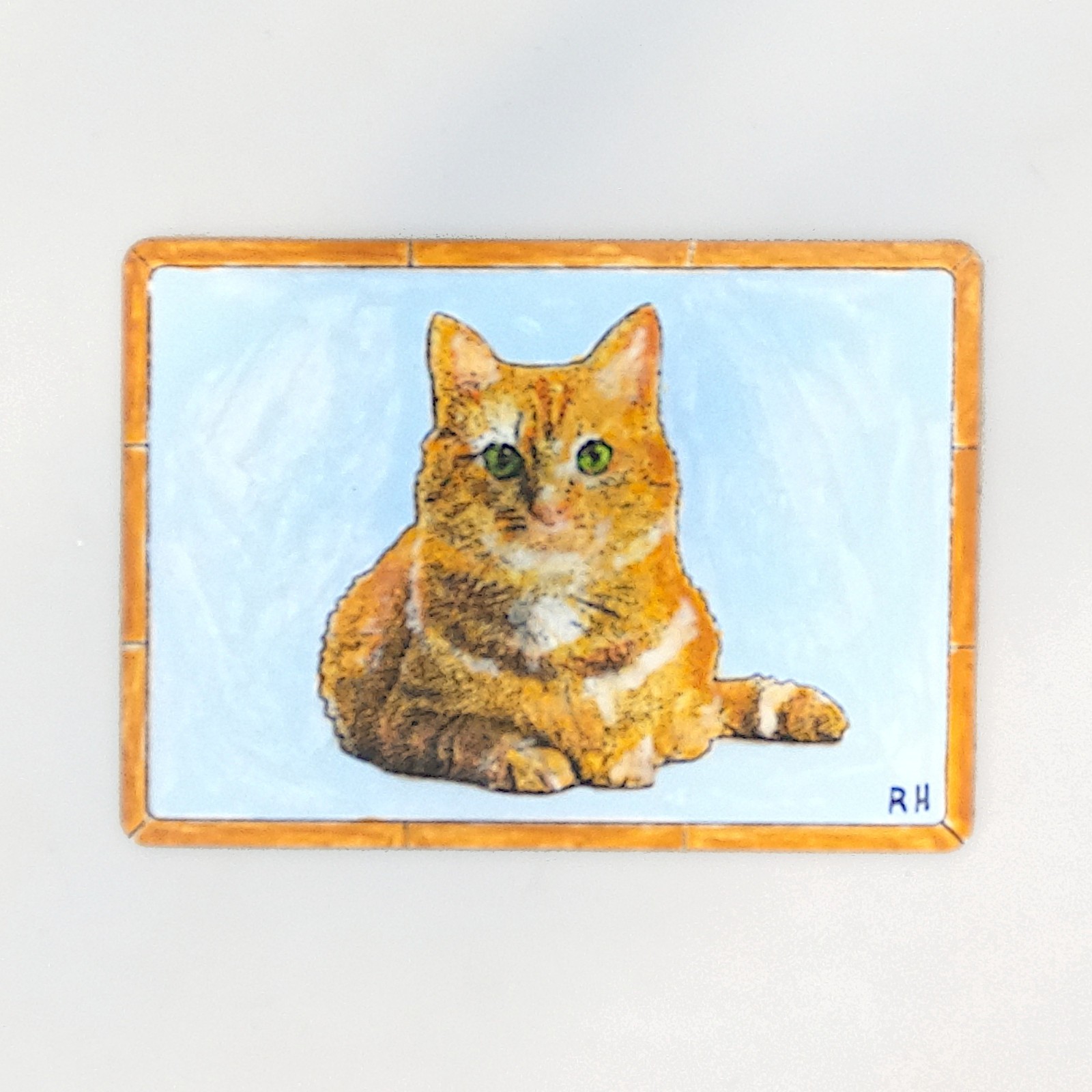 Tabby Cat Art Card | Hand-Painted  | Signed ACEO | Limited Edition