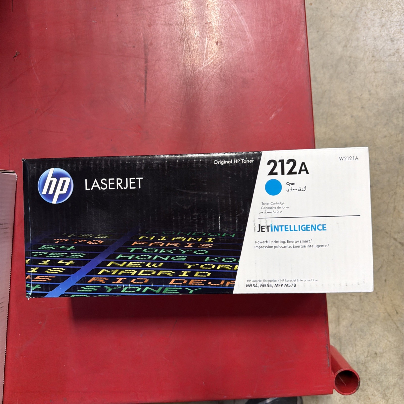 HP 212A Cyan Toner Cartridge Works with Color LaserJet Enterprise M554, W2121A HP 212A Cyan Toner Cartridge Works with Color LaserJet Enterprise M554, W2121A