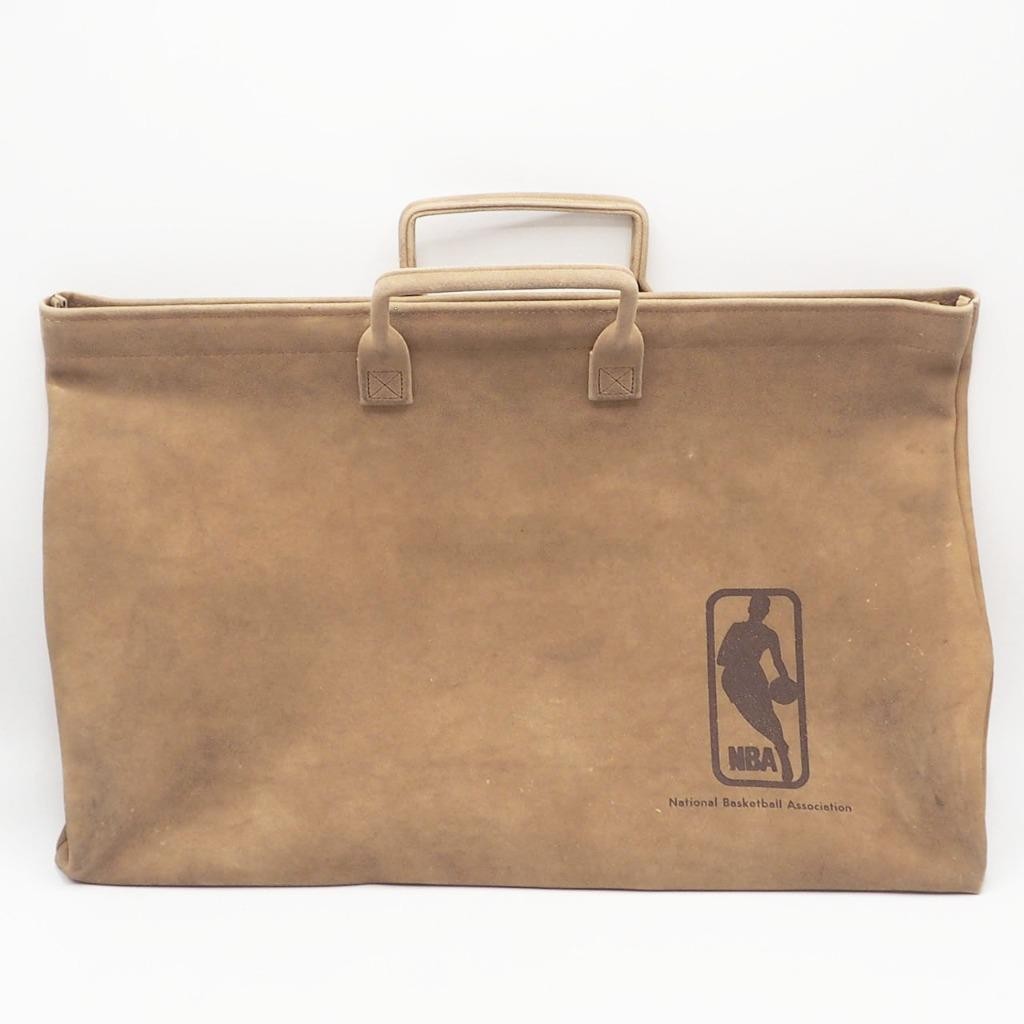 NBA Basketball Briefcase Attache Laptop Bag 1970\'s Faux Suede Leather NBA Basketball Briefcase Attache Laptop Bag 1970\'s Faux Suede Leather