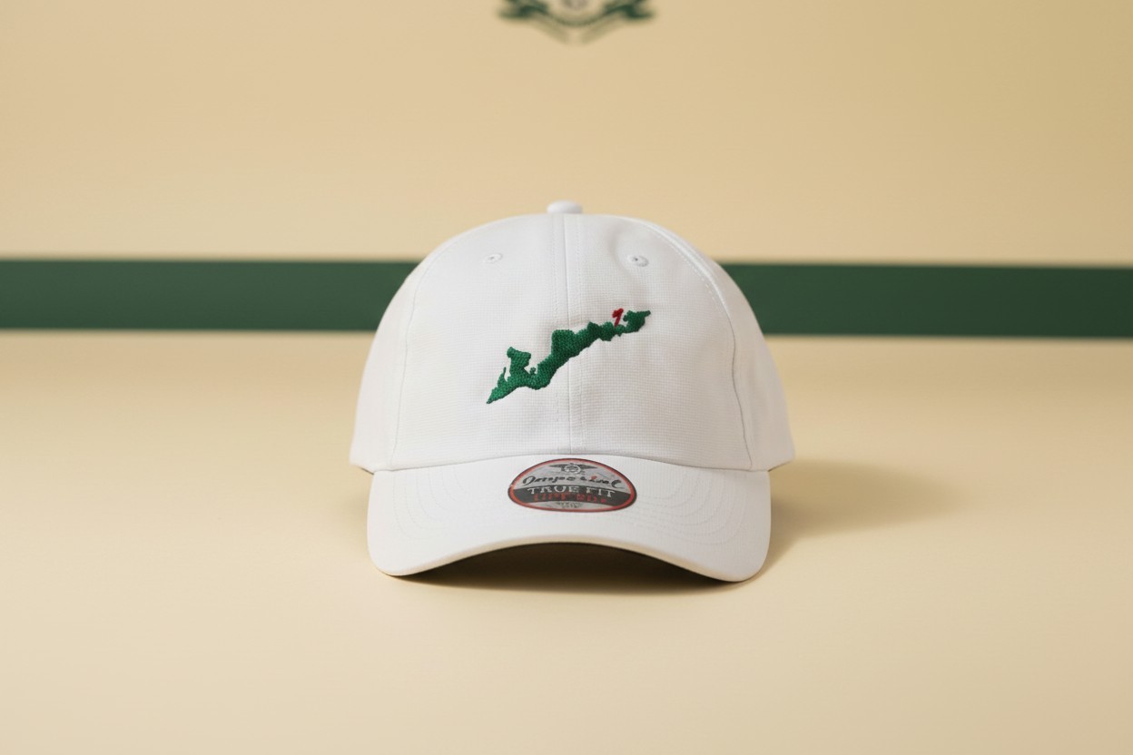 Fishers Island Club Golf Hat Cap - Imperial X210P - White - Exclusive - NEW