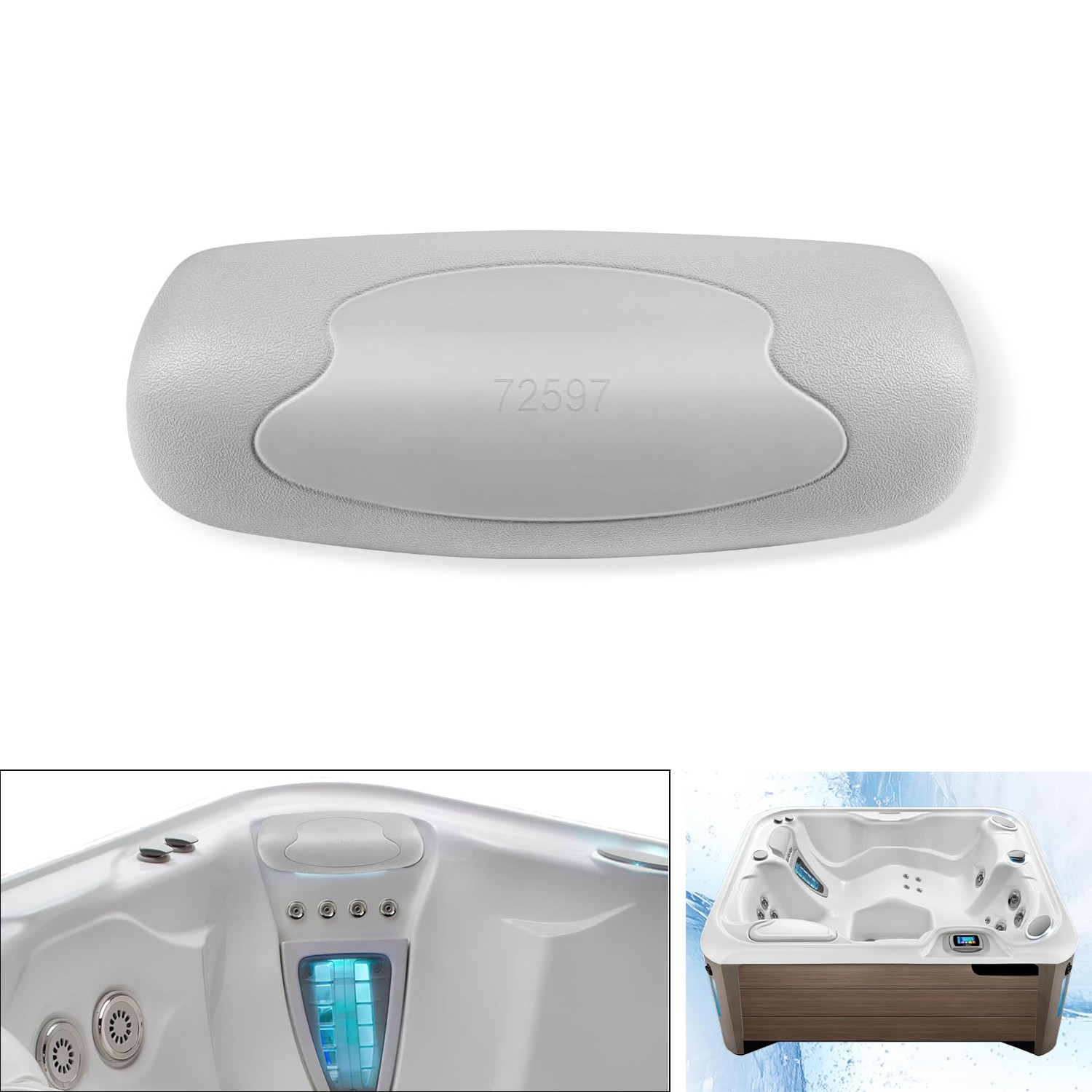 72597 Hot Tub Head Rest Pillow for Highlife Series Spas 1997-2007 Aria, Grandee 72597 Hot Tub Head Rest Pillow for Highlife Series Spas 1997-2007 Aria, Grandee