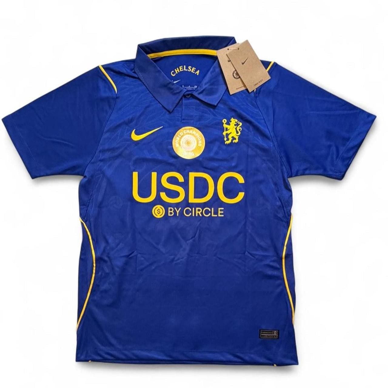 Nike Chelsea 2026/27 home shirt in blue with yellow accents number 10 Palmer on Nike Chelsea 2026/27 home shirt in blue with yellow accents number 10 Palmer on