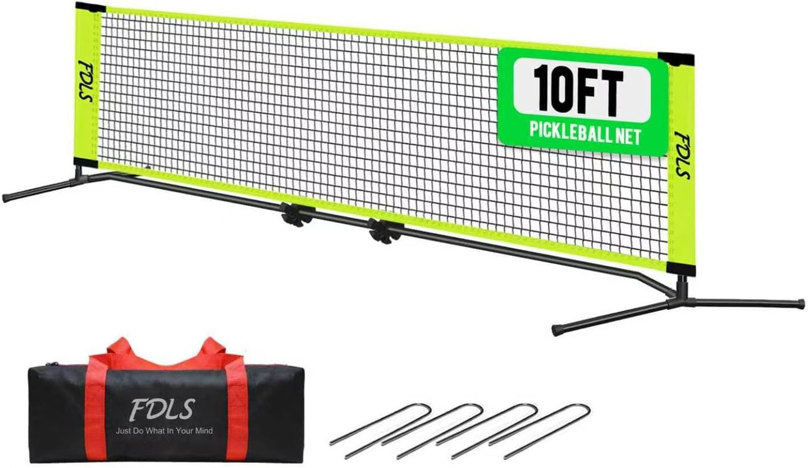 Portable 10FT Small Pickleball Net with Carry Bag for Indoor&Outdoor