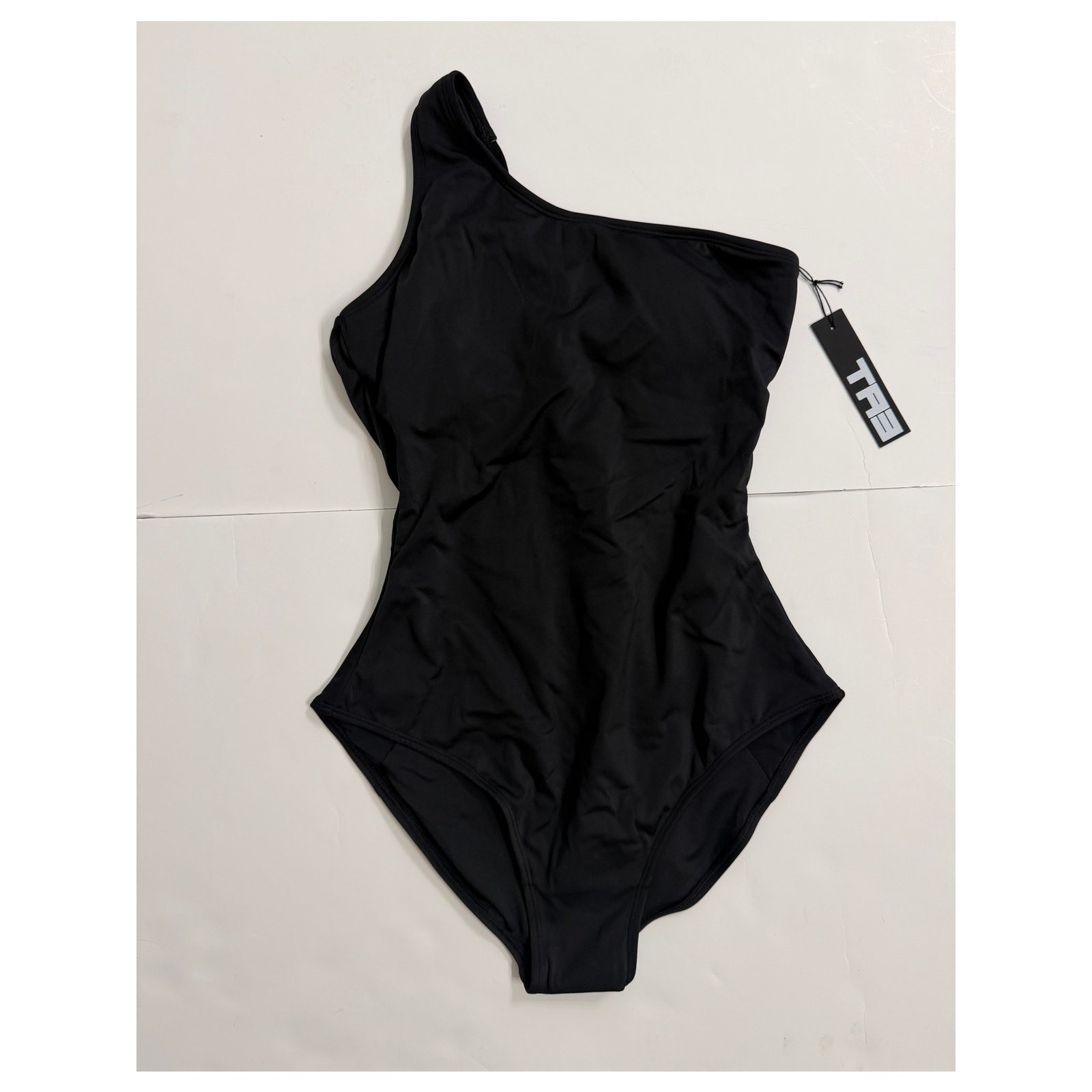 Ta3 Swim One Sidey Asymmetrical Compression One Piece Black MEDIUM SHORT NEW Ta3 Swim One Sidey Asymmetrical Compression One Piece Black MEDIUM SHORT NEW