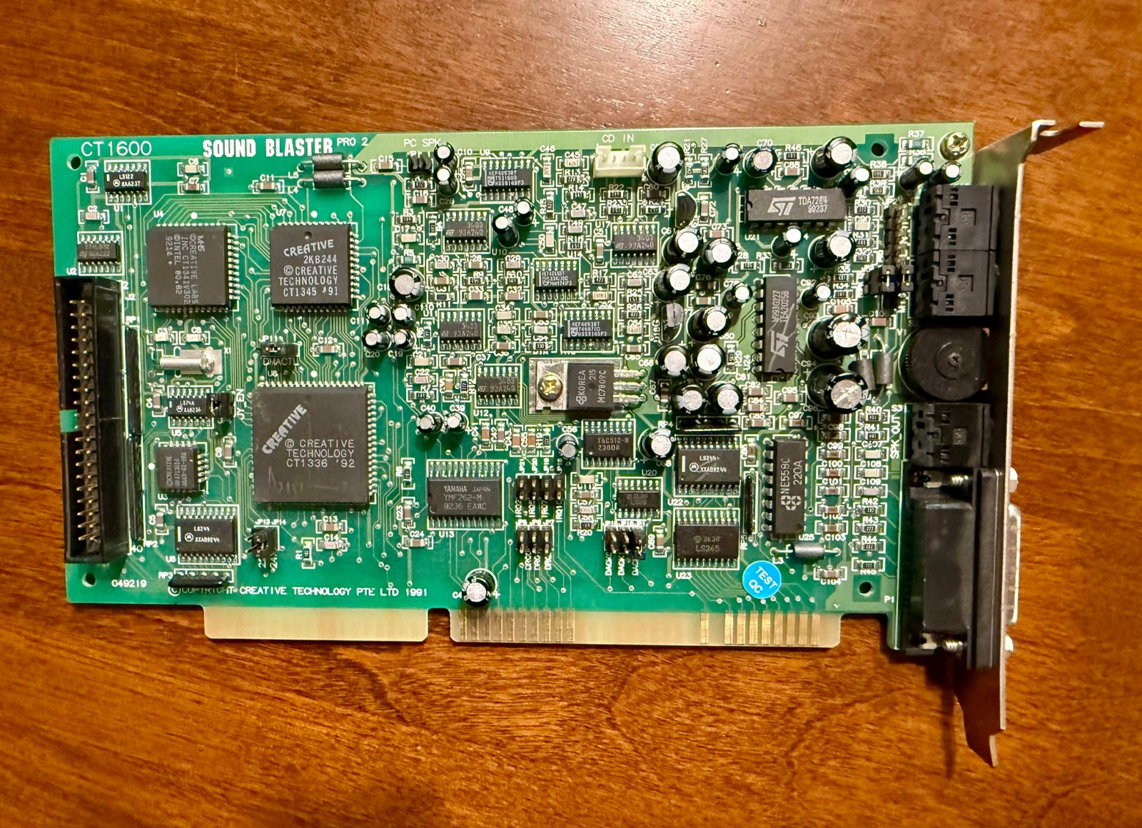 Sound Blaster Pro2 Creative Labs ISA CT1600 Yamaha DOS retro gaming Pro 2, as-is