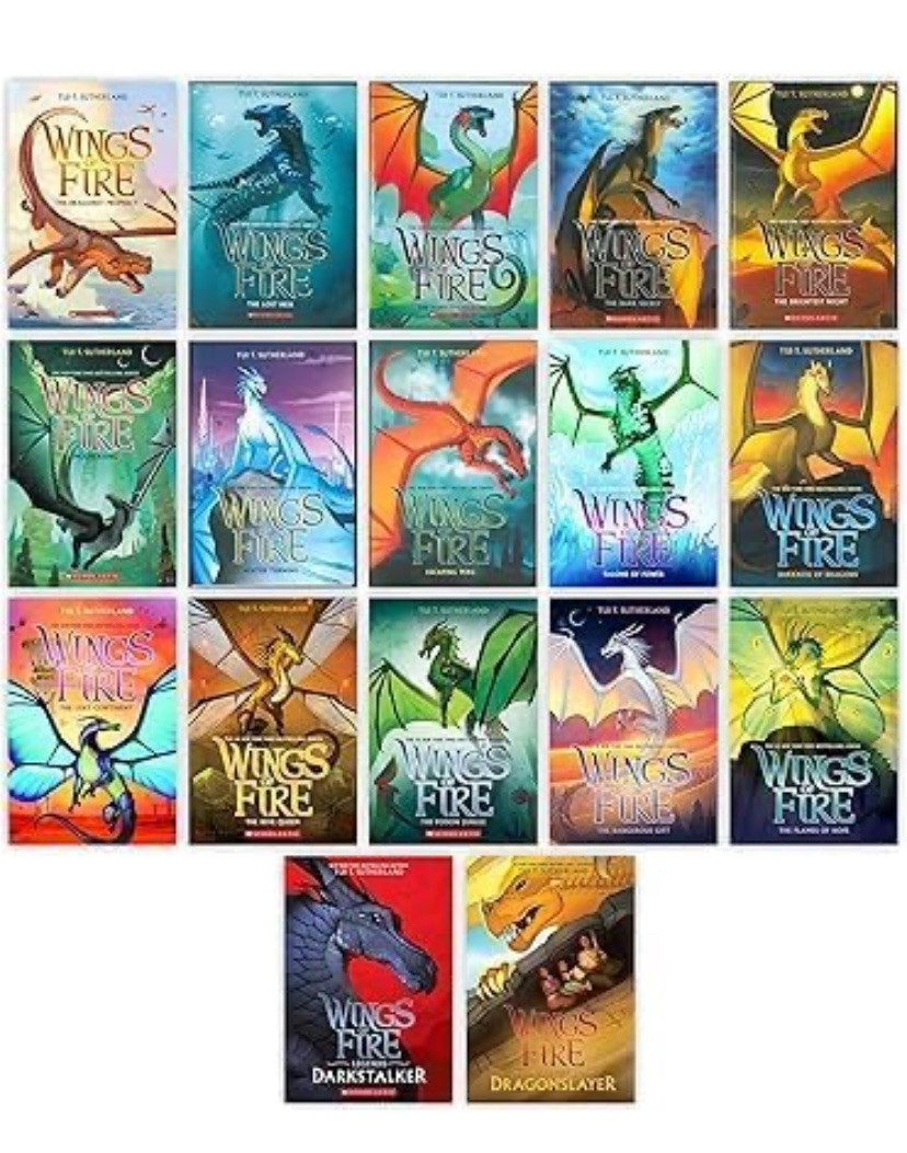 Wings of Fire Series Complete 17 Books Set (Books 1-15) + Wings of Fire Legends Wings of Fire Series Complete 17 Books Set (Books 1-15) + Wings of Fire Legends