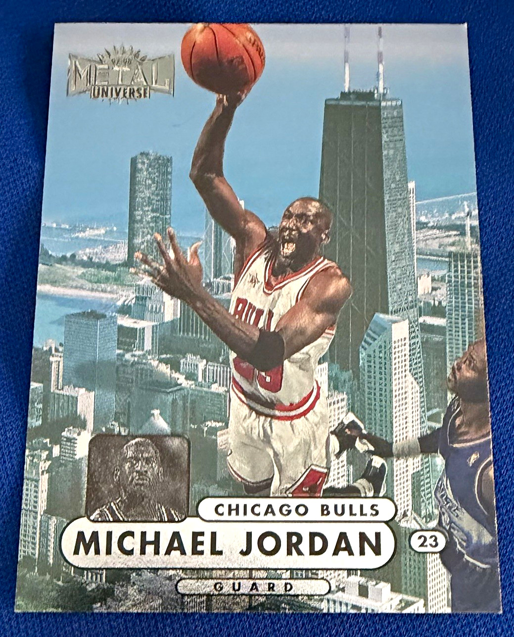 SkyBox 1997-98 Metal Universe Championship Preview Michael Jordan Bulls #23 SkyBox 1997-98 Metal Universe Championship Preview Michael Jordan Bulls #23