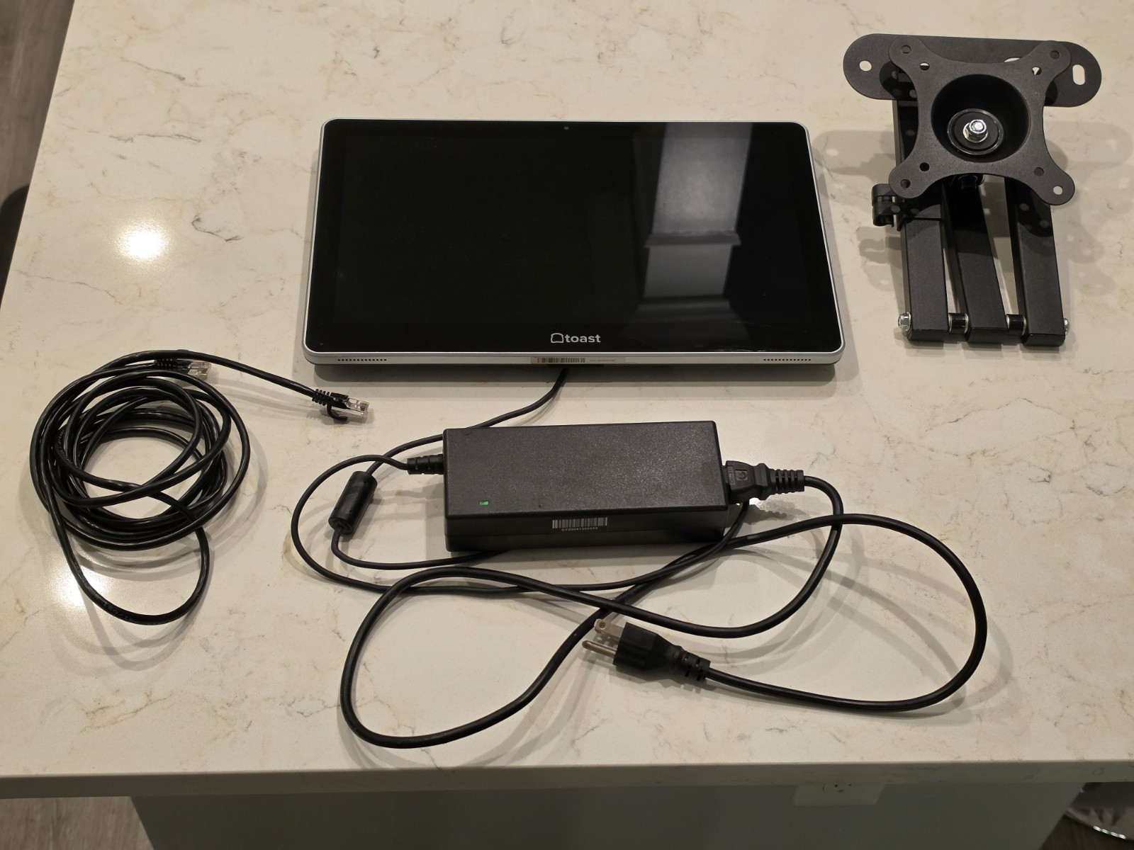 Toast Flex POS Terminal Touchscreen Dis. w/ Power Supply,Mount & Ethernet-Tested Toast Flex POS Terminal Touchscreen Dis. w/ Power Supply,Mount & Ethernet-Tested