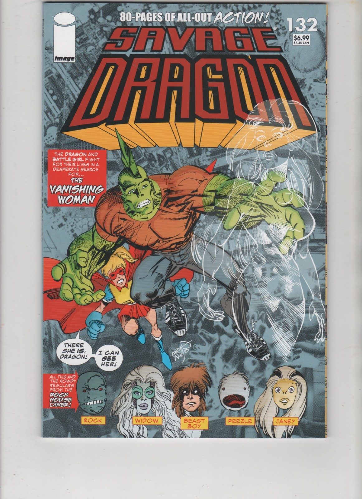 Savage Dragon #132, 80 Pages, Low Print Run, HTF, NM 9.4, 1st Print, 2007, Scans Savage Dragon #132, 80 Pages, Low Print Run, HTF, NM 9.4, 1st Print, 2007, Scans