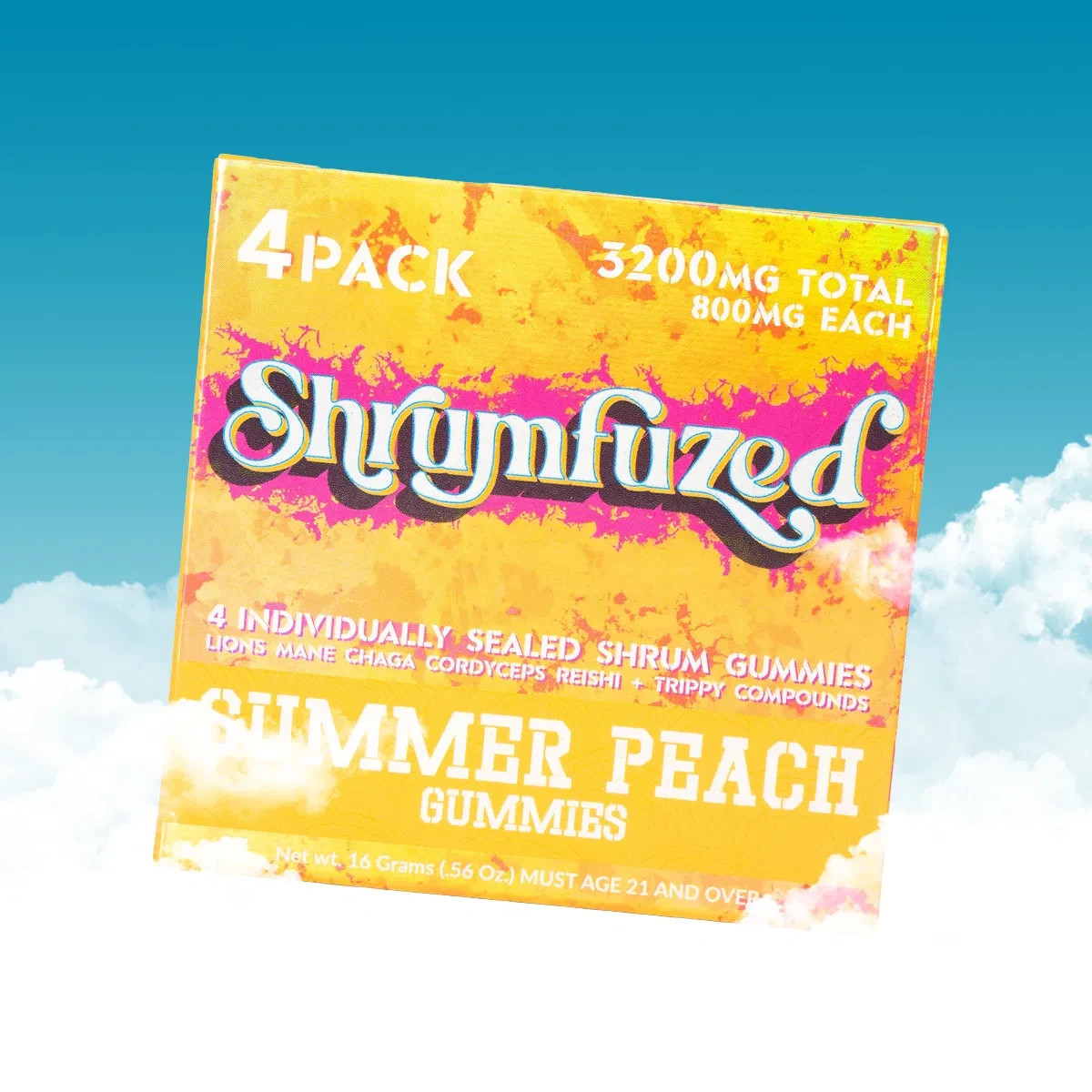 Shrumfuzed Nootropic Gummies 3200mg - 4 Pack (Summer Peach) Shrumfuzed Nootropic Gummies 3200mg - 4 Pack (Summer Peach)