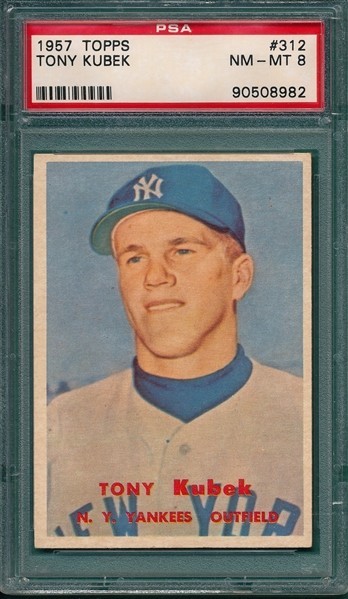 1957 Topps Tony Kubek #312 PSA 8 (RC) 1957 Topps Tony Kubek #312 PSA 8 (RC)