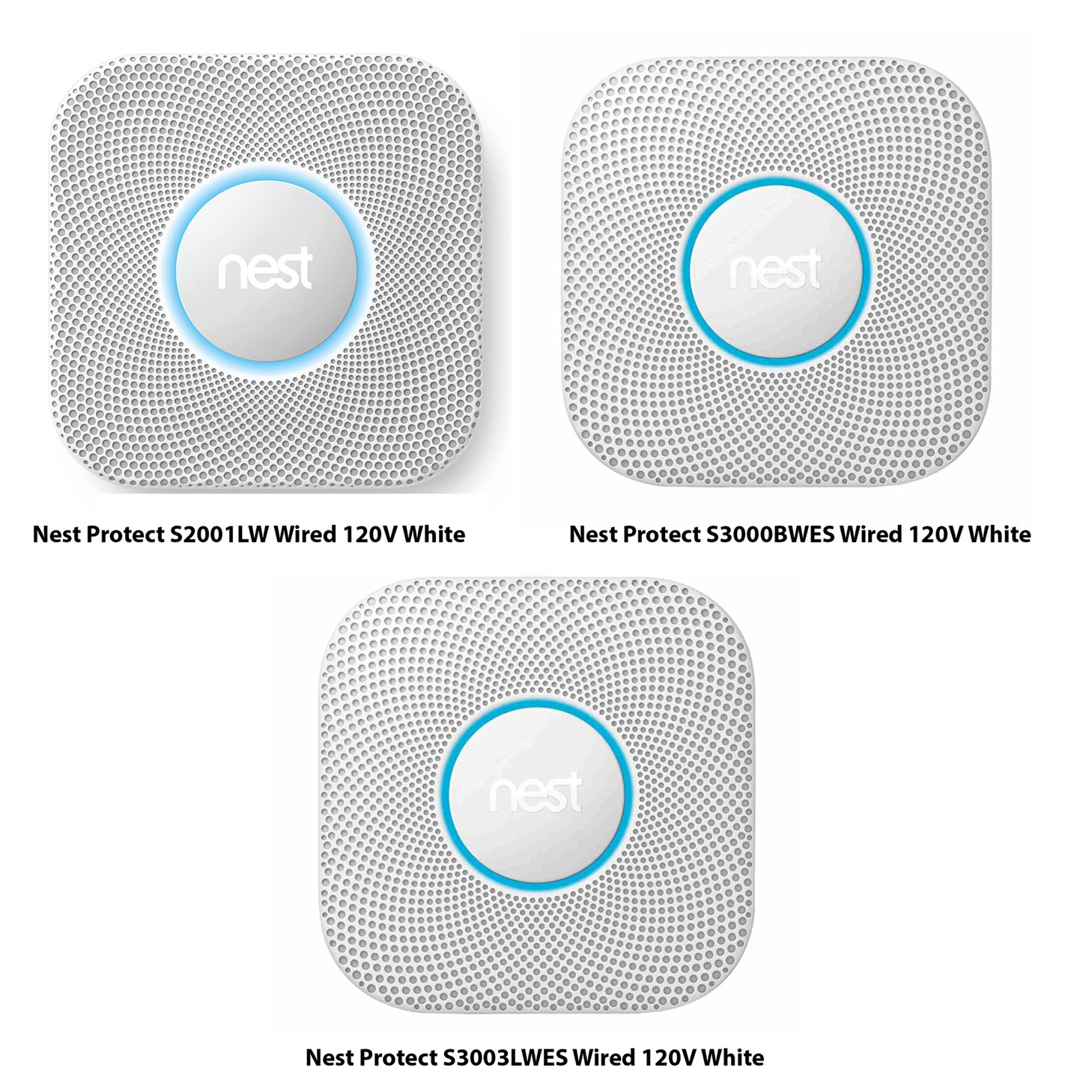 Google Nest Protect Smoke and Carbon Monoxide Alarm Wired/Battery White