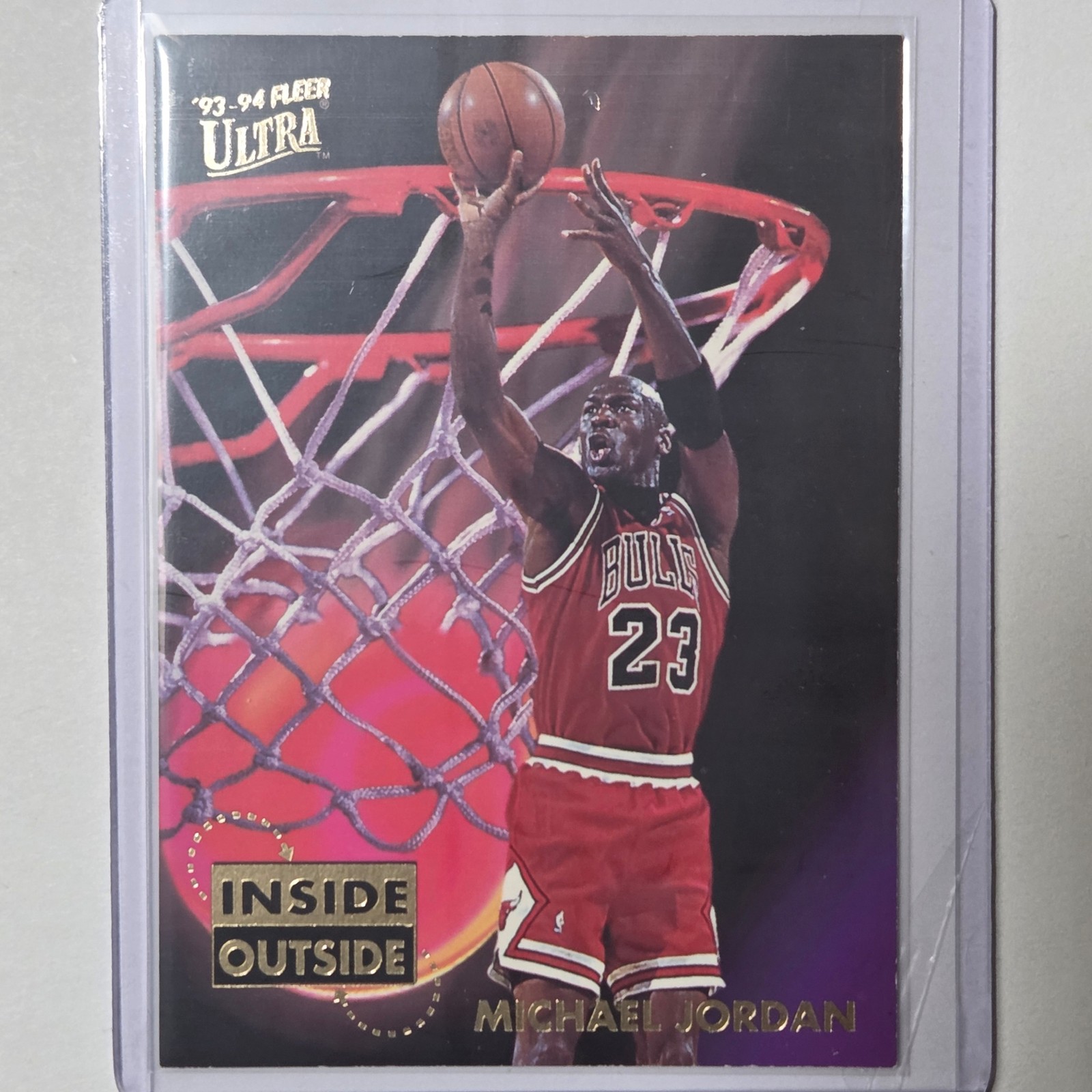 1993-94 Ultra #4 Michael Jordan Inside Outside 1993-94 Ultra #4 Michael Jordan Inside Outside