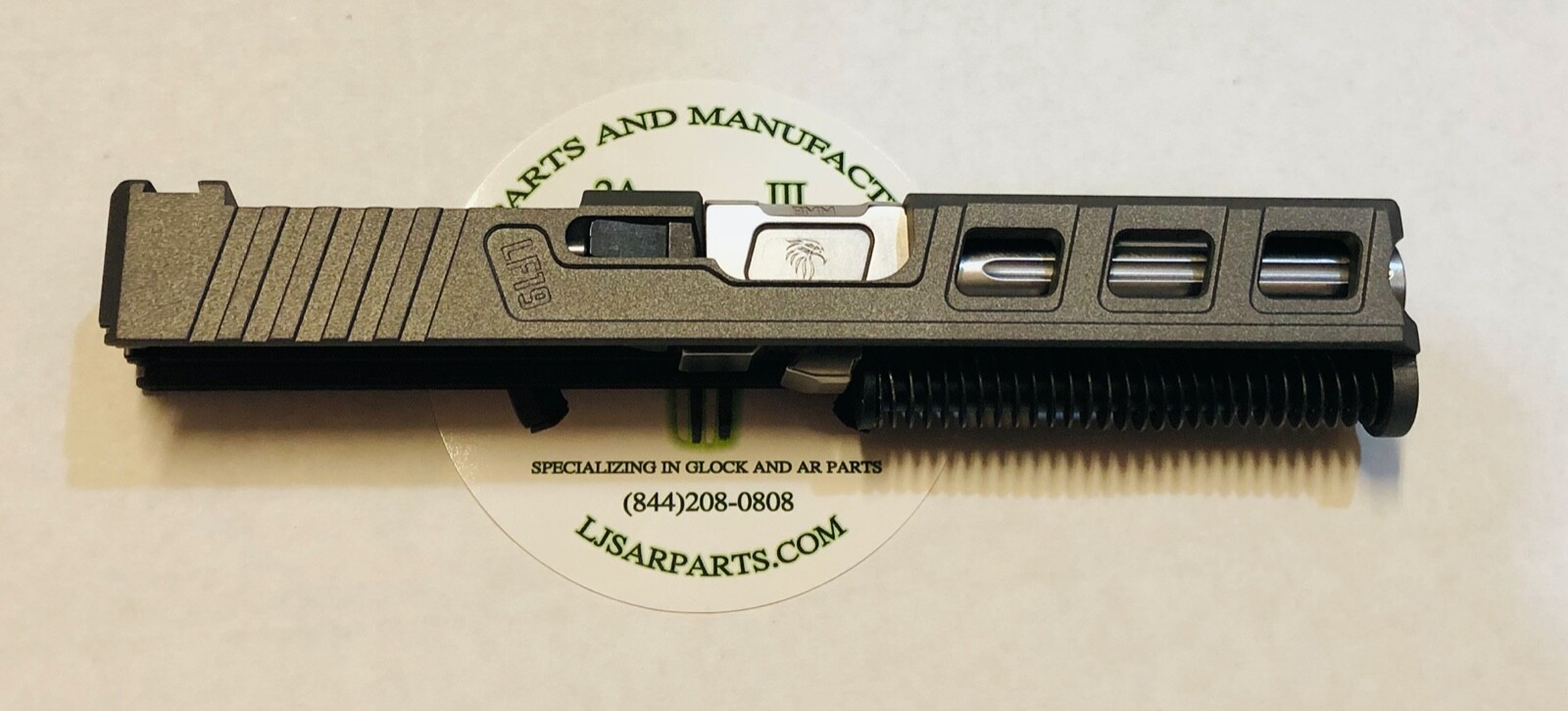 Glock 19 complete slide w/ Fluted barrel and RMR cut out - custom USA made slide Glock 19 complete slide w/ Fluted barrel and RMR cut out - custom USA made slide