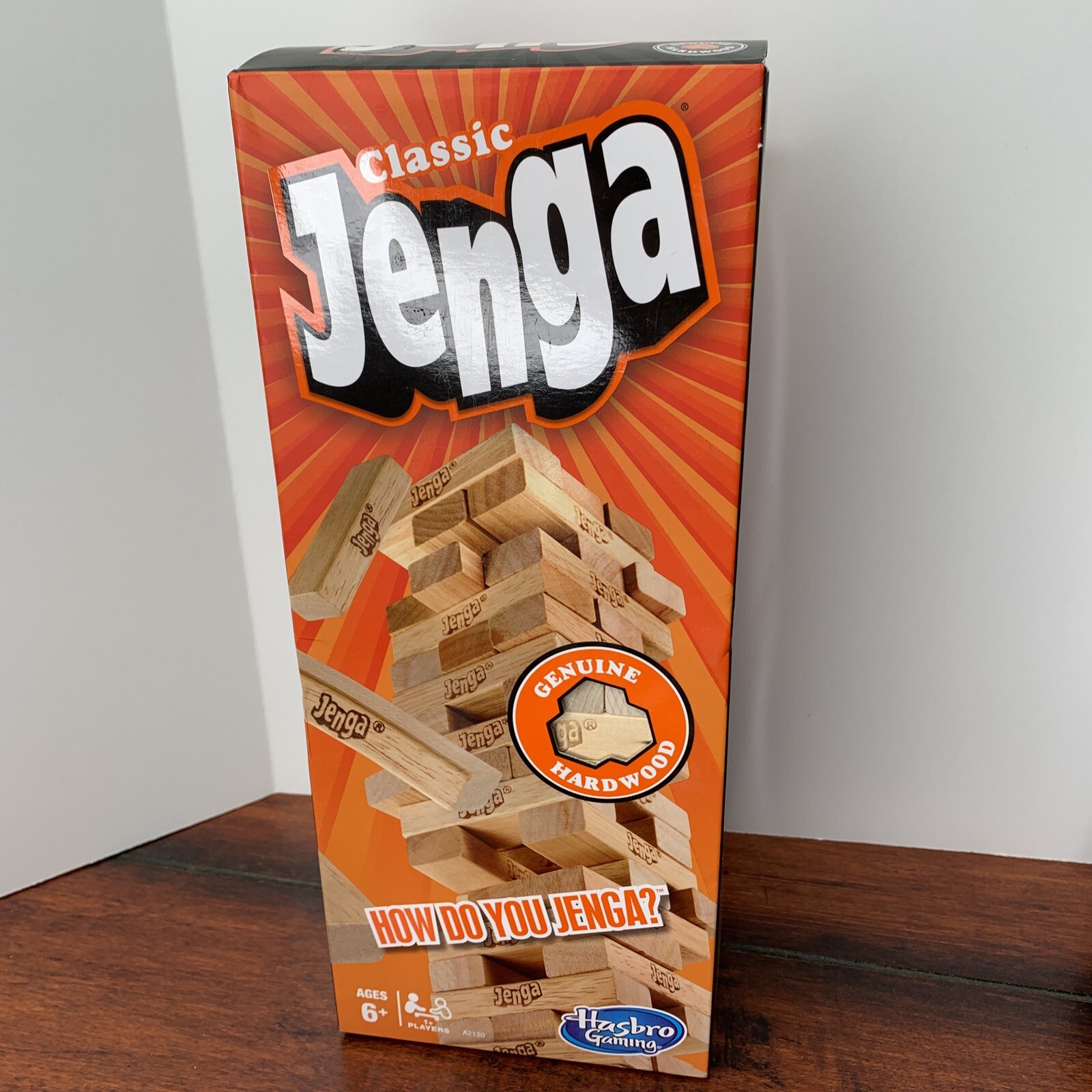 Hasbro Classic Jenga Geniune Hardwood Block Stacking Game for Ages 6+ Hasbro Classic Jenga Geniune Hardwood Block Stacking Game for Ages 6+