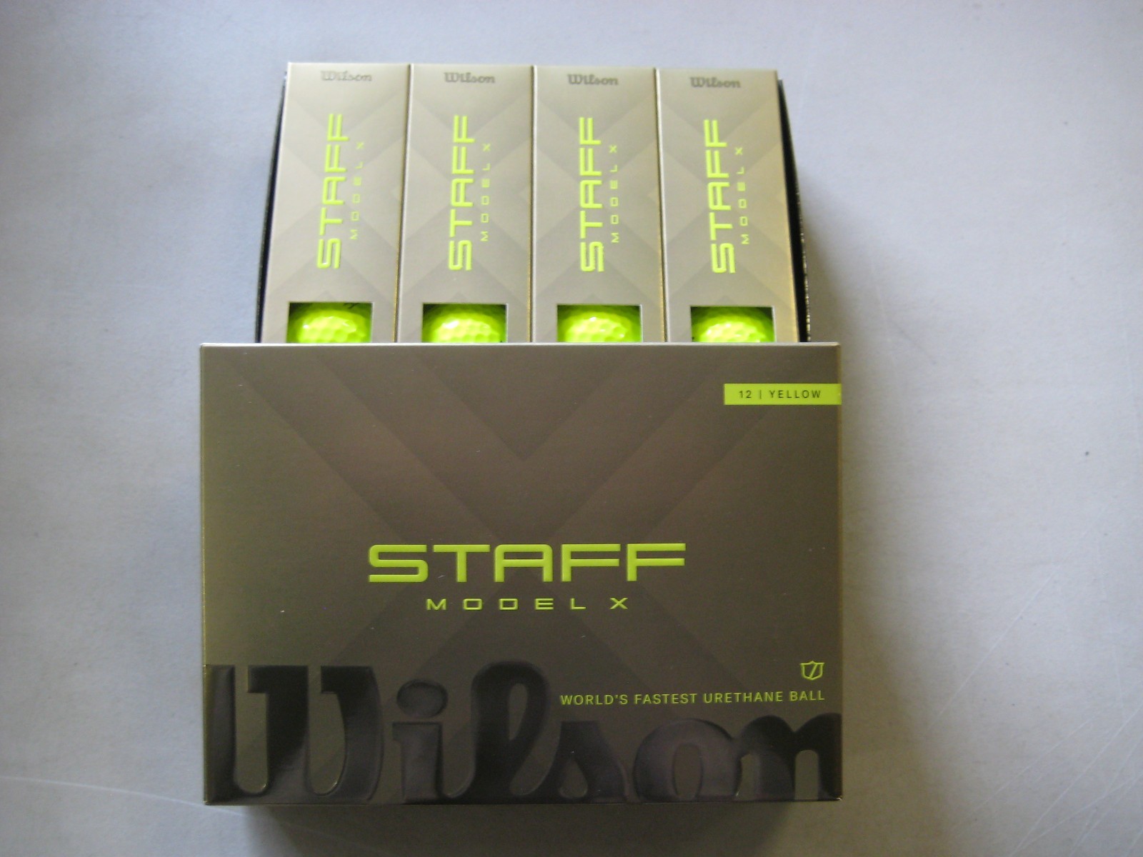 1 dz BRAND NEW 2026 Wilson Staff Model X golf balls 4 piece Yellow 1 dz BRAND NEW 2026 Wilson Staff Model X golf balls 4 piece Yellow