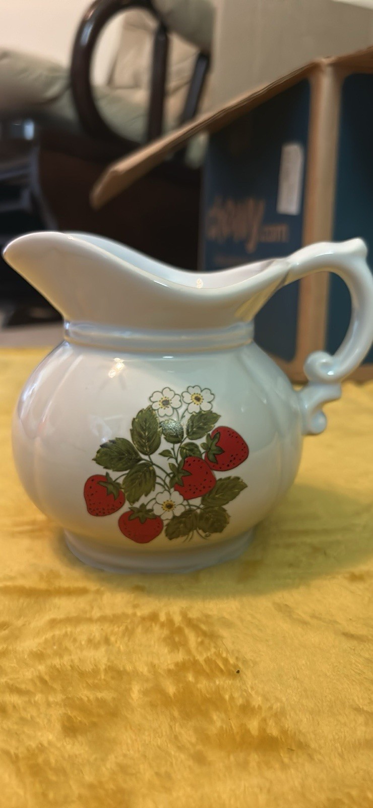 Vintage Ceramic Strawberry Ceramic Pitcher Vintage Ceramic Strawberry Ceramic Pitcher