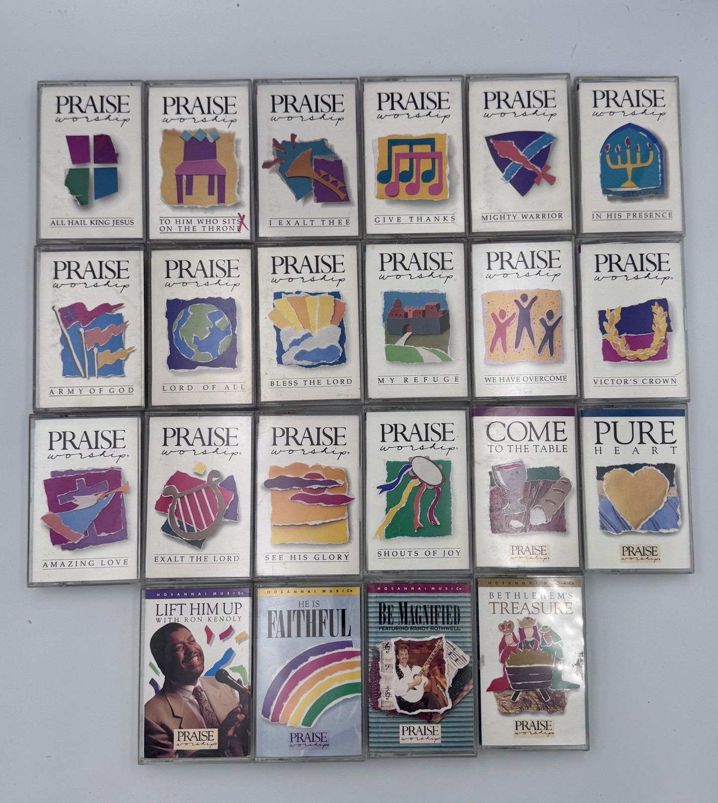 Vintage Integrity Hosanna Music Praise & Worship Cassette Tapes Lot Of 22 VGUC