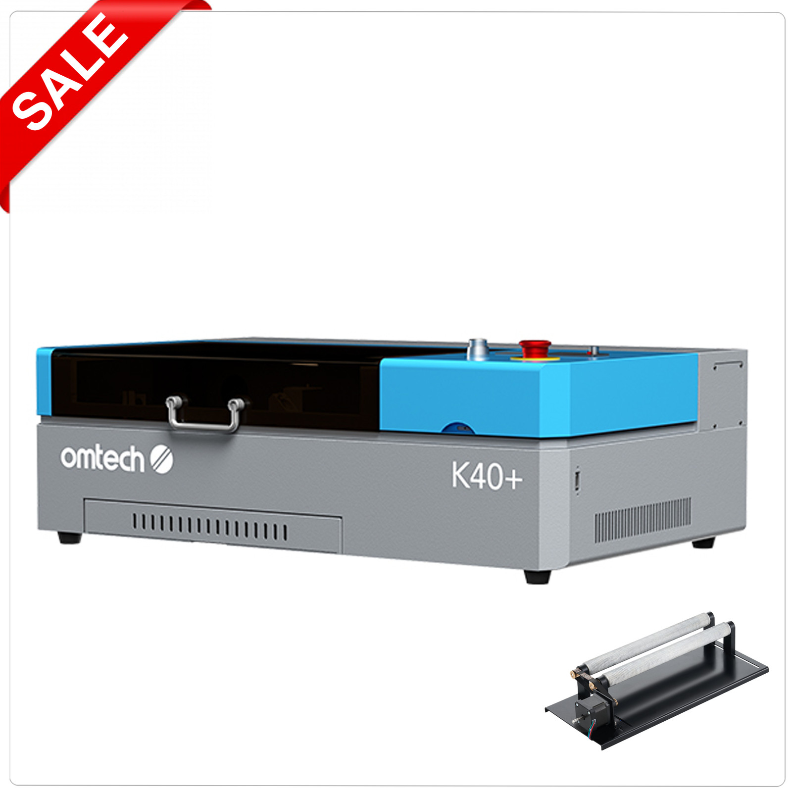 OMTech 45W Desktop CO2 Laser Engraver Cutter 8×12in Engraver with Rotary Axis