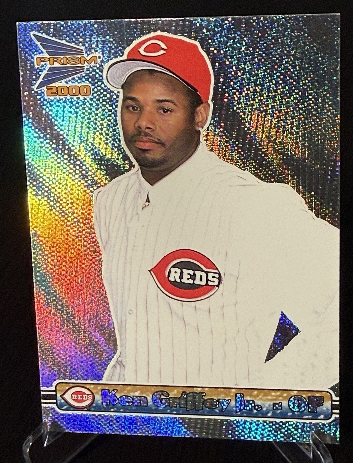 KEN GRIFFEY JR 2000 Pacific Prism #133 - REDS KEN GRIFFEY JR 2000 Pacific Prism #133 - REDS