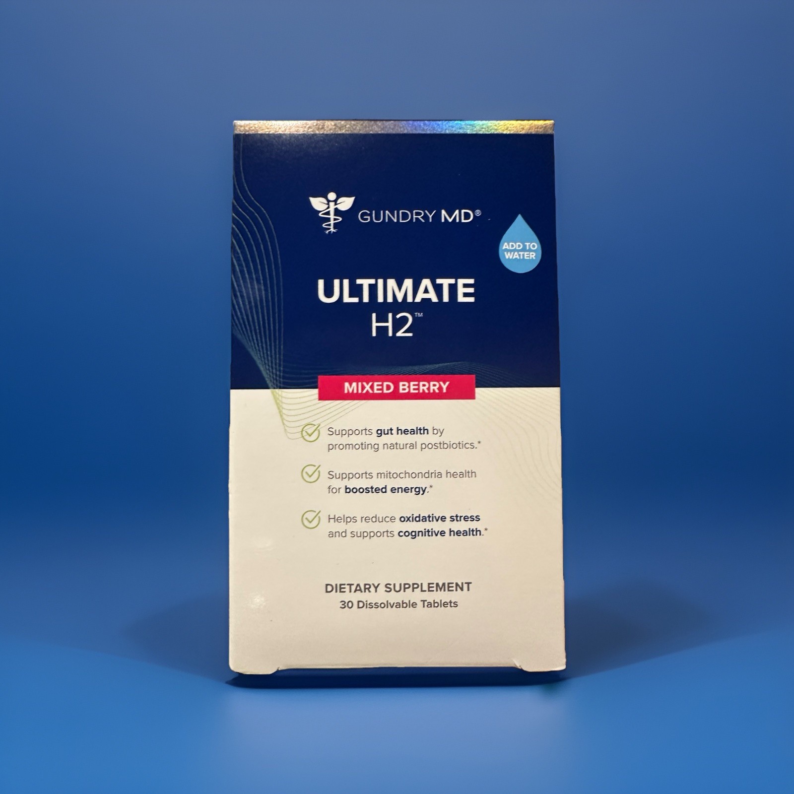 Authentic MD Ultimate H2 30 Dissolvable Tablets B12 & Magnesium.
