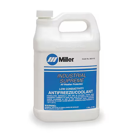 Miller Electric 043810 Low-Conductivity Coolant, 1 Gal Miller Electric 043810 Low-Conductivity Coolant, 1 Gal