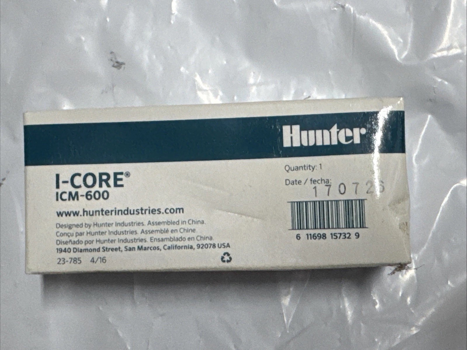 Hunter ICM-600 6-Station Expansion Module for I-Core Controllers Timers NOS Hunter ICM-600 6-Station Expansion Module for I-Core Controllers Timers NOS