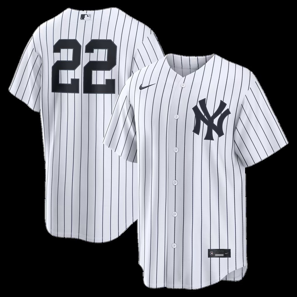 Ben Rice Yankees Jersey New York Baseball White Home Replica Premium Print Ben Rice Yankees Jersey New York Baseball White Home Replica Premium Print