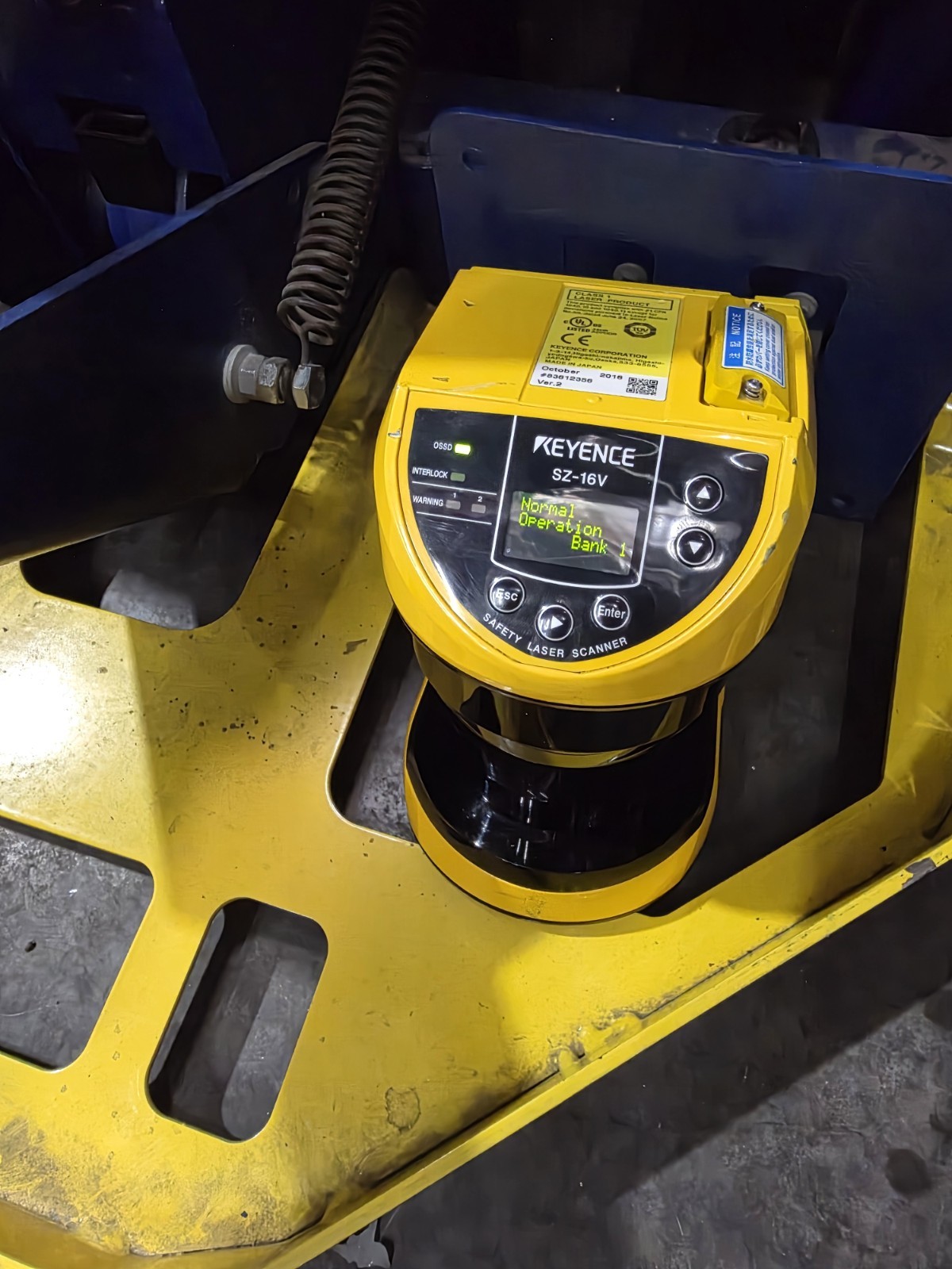 KEYENCE SZ-16V Safety Laser Scanner Used,Tested and Works.manufactured year 2023