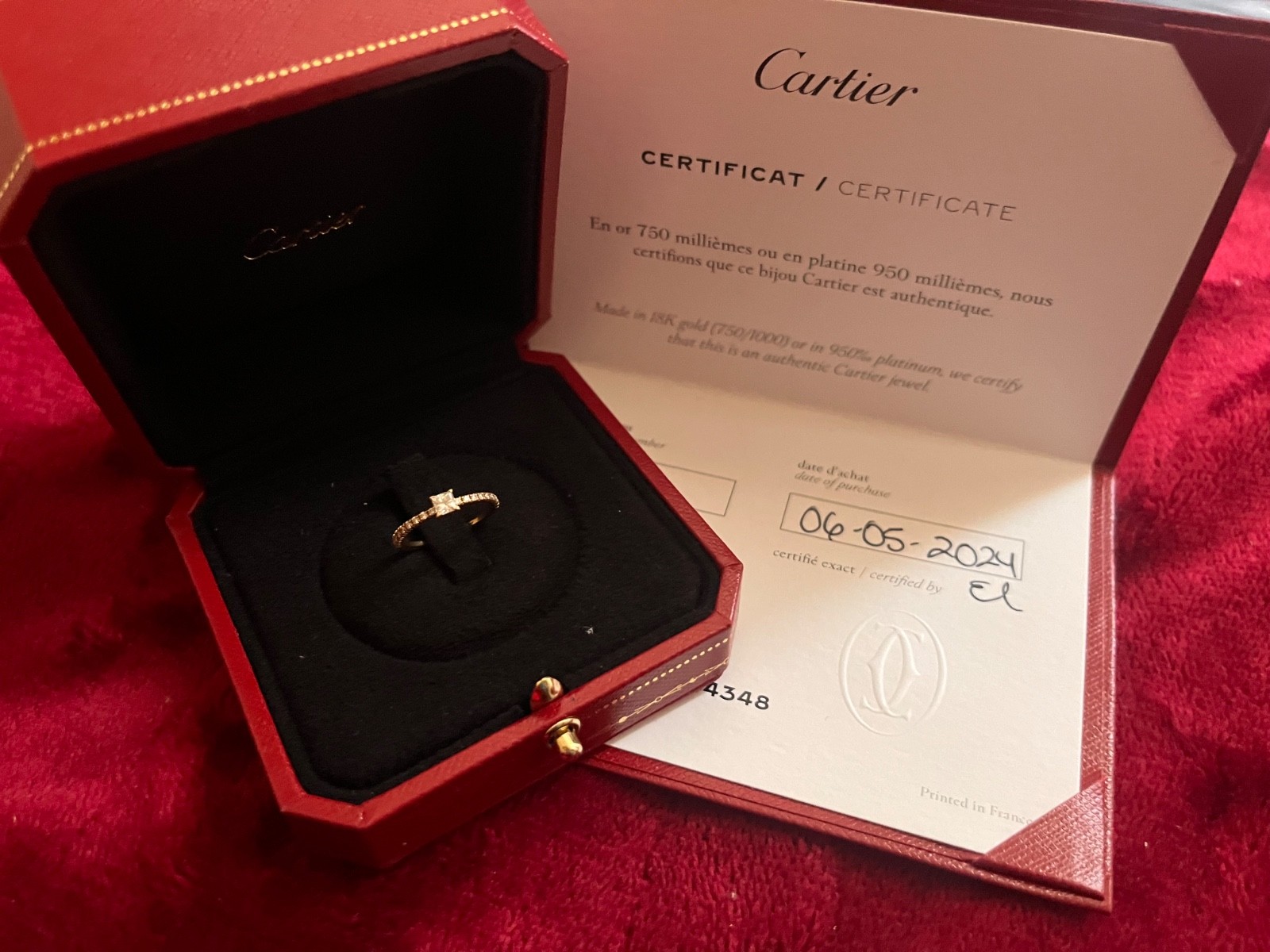 Cartier Étincelle de Cartier Diamond Ring for women with box Cartier Étincelle de Cartier Diamond Ring for women with box
