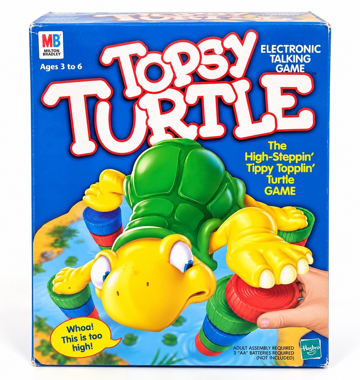 Vintage 2000 Milton Bradley Topsy Turtle Electronic Talking Game NOS Sealed