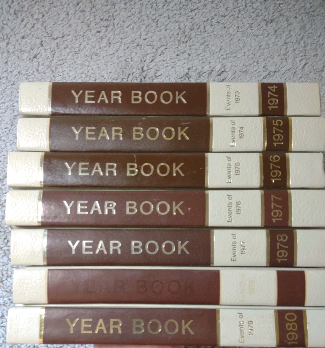 World Book Year Book 1974-1980 Encyclopedia Set Of 7 Collectibles World Book Year Book 1974-1980 Encyclopedia Set Of 7 Collectibles
