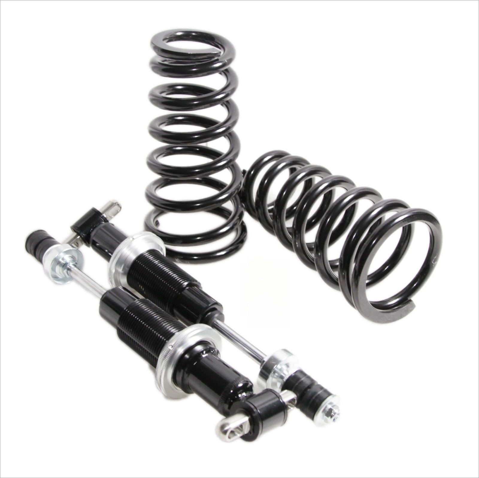 Black Front Coil Over Shock w/500LB Spring for GM A F X G Body SBC Small Block Black Front Coil Over Shock w/500LB Spring for GM A F X G Body SBC Small Block