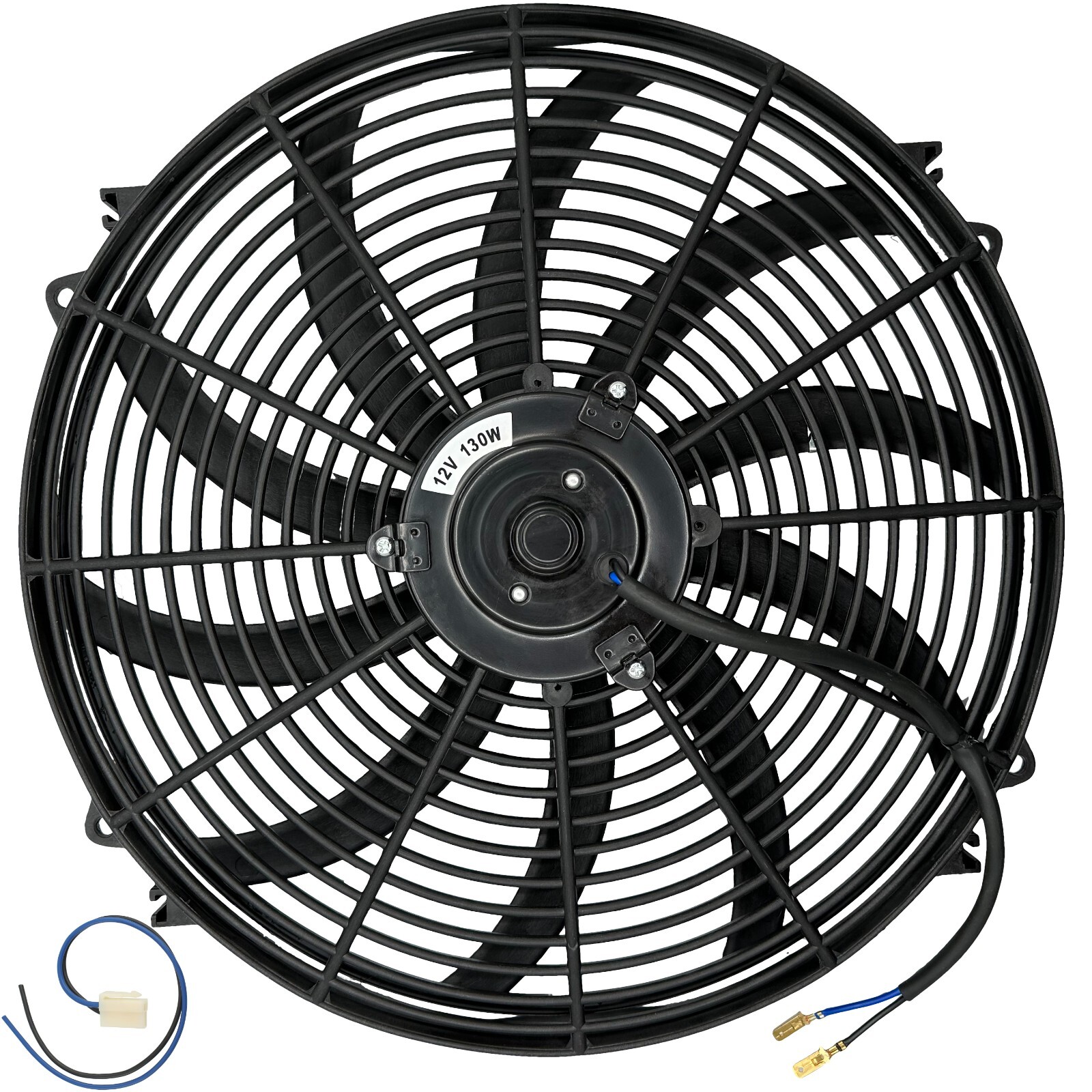 16-17 INCH 130 WATT PERFORMANCE 12 VOLT AUTOMOTIVE ELECTRIC RADIATOR COOLING FAN 16-17 INCH 130 WATT PERFORMANCE 12 VOLT AUTOMOTIVE ELECTRIC RADIATOR COOLING FAN