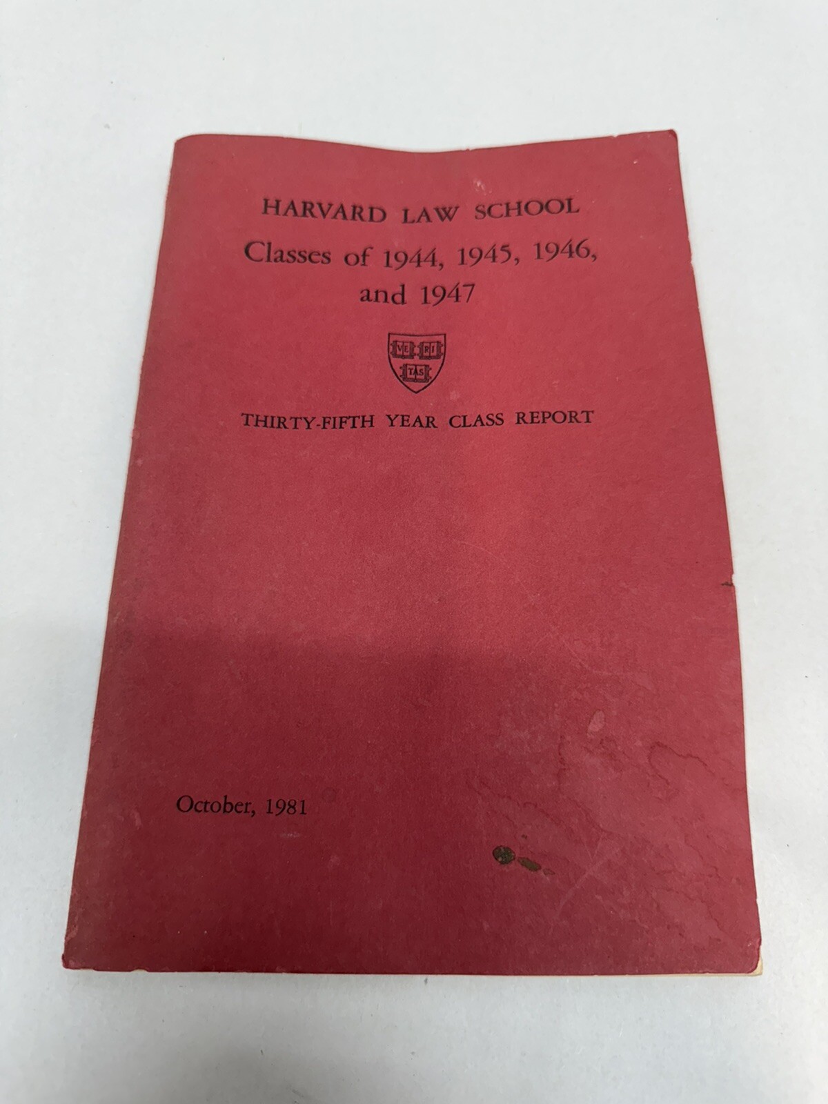 harvard 35th year class report 1944 1945 1946 1947 1981 harvard 35th year class report 1944 1945 1946 1947 1981