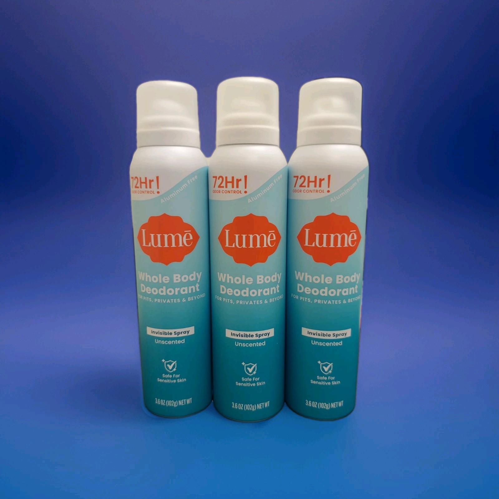 3 X Lume Whole Body Invisible Spray Deodorant - Unscented 3.6oz 3 X Lume Whole Body Invisible Spray Deodorant - Unscented 3.6oz