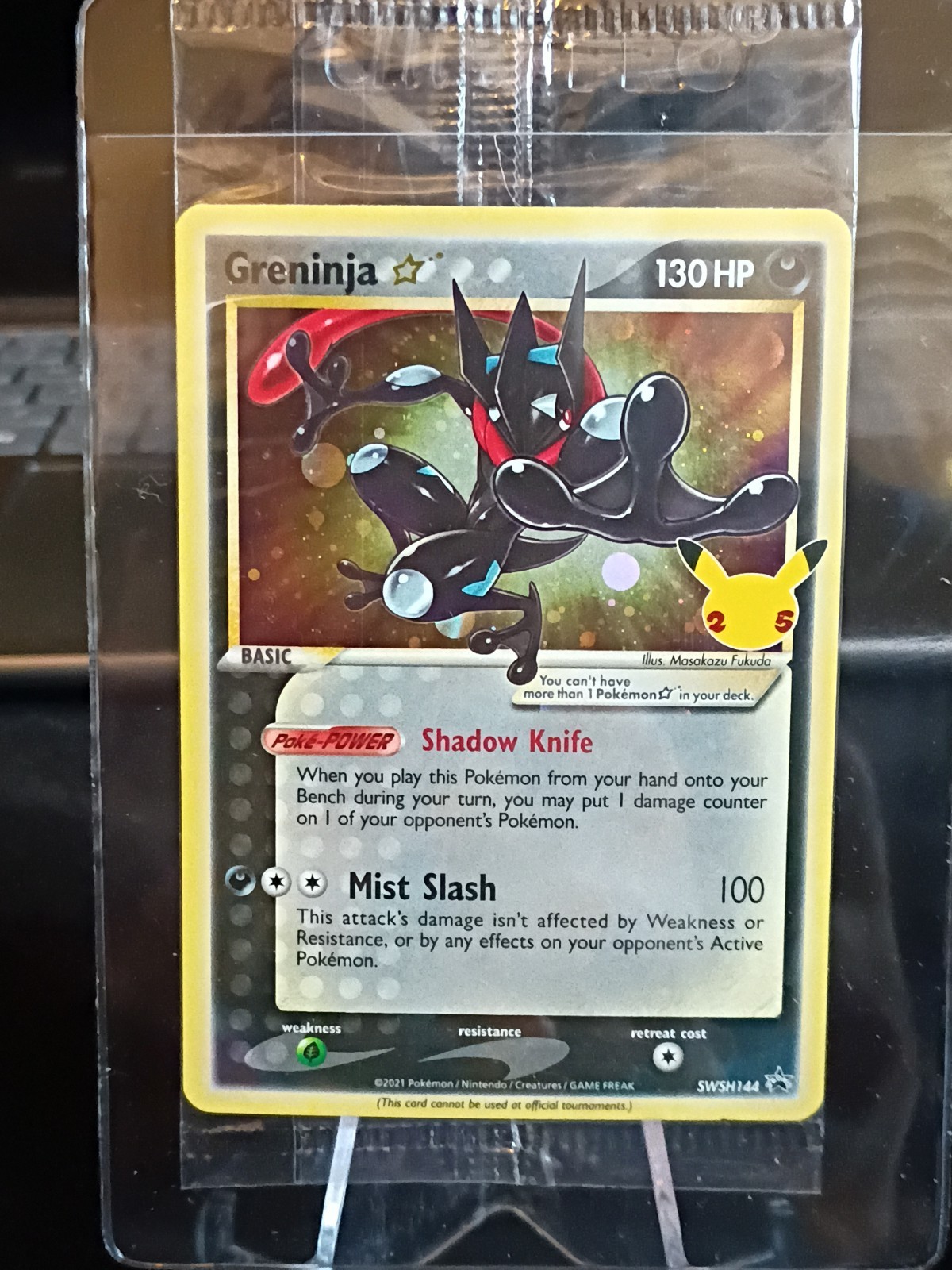 SEALED Greninja Gold Star Promo SWSH144 25th Celebrations/Look Pics & Read Desc.