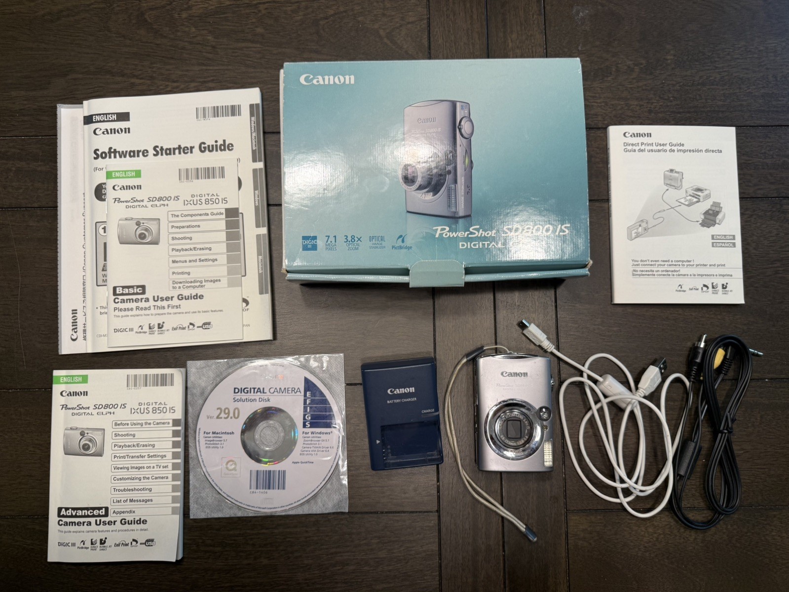 Canon PowerShot SD800 IS 7.1MP 3.8x Zoom Digital ELPH Camera Fully Boxed + 4GBSD Canon PowerShot SD800 IS 7.1MP 3.8x Zoom Digital ELPH Camera Fully Boxed + 4GBSD