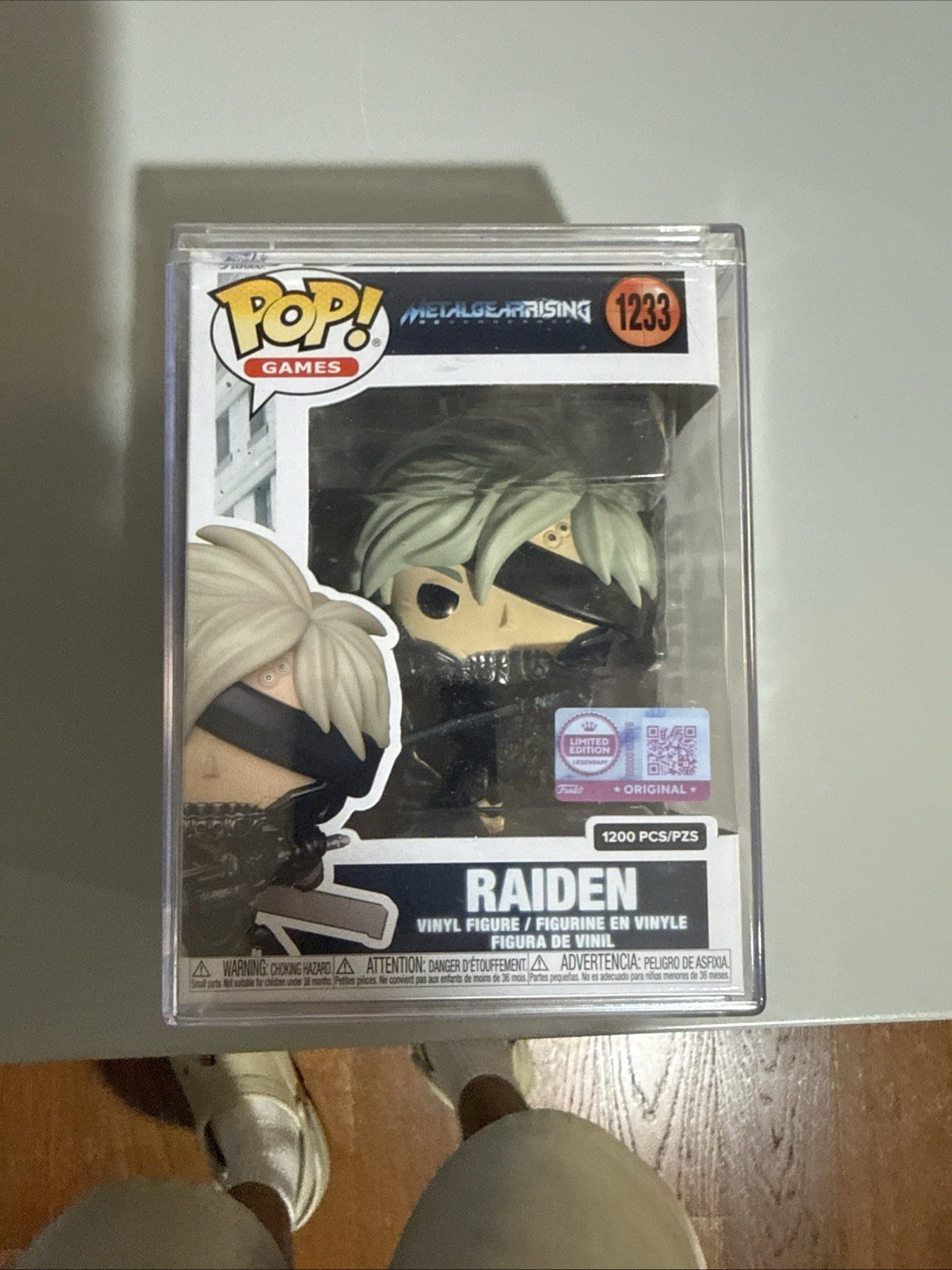Funko Pop Games Raiden Metal Gear Rising Limited Edition #1233 1200 PCS