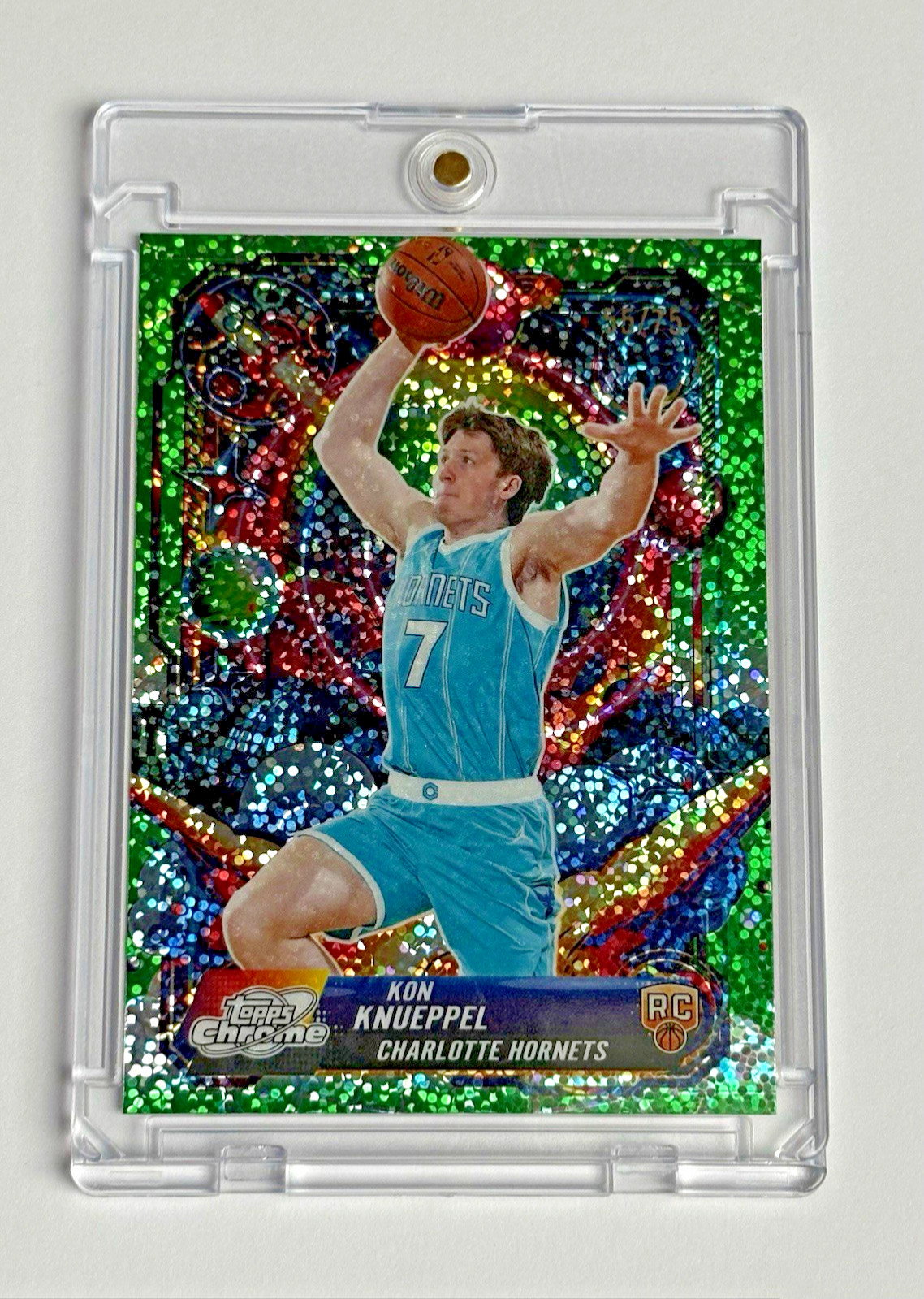 Kon Knueppel RC - Space Dust Propulsion /75 - Topps Chrome Cosmic NBA