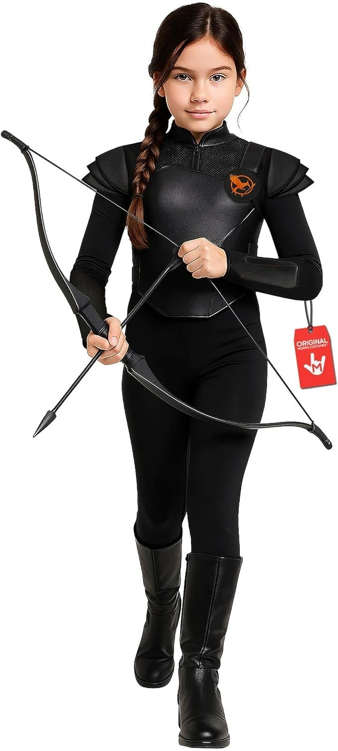 Girls Archer Huntress Costume Kids Katniss Everdeen Bodysuit Hunger Games Girls Archer Huntress Costume Kids Katniss Everdeen Bodysuit Hunger Games