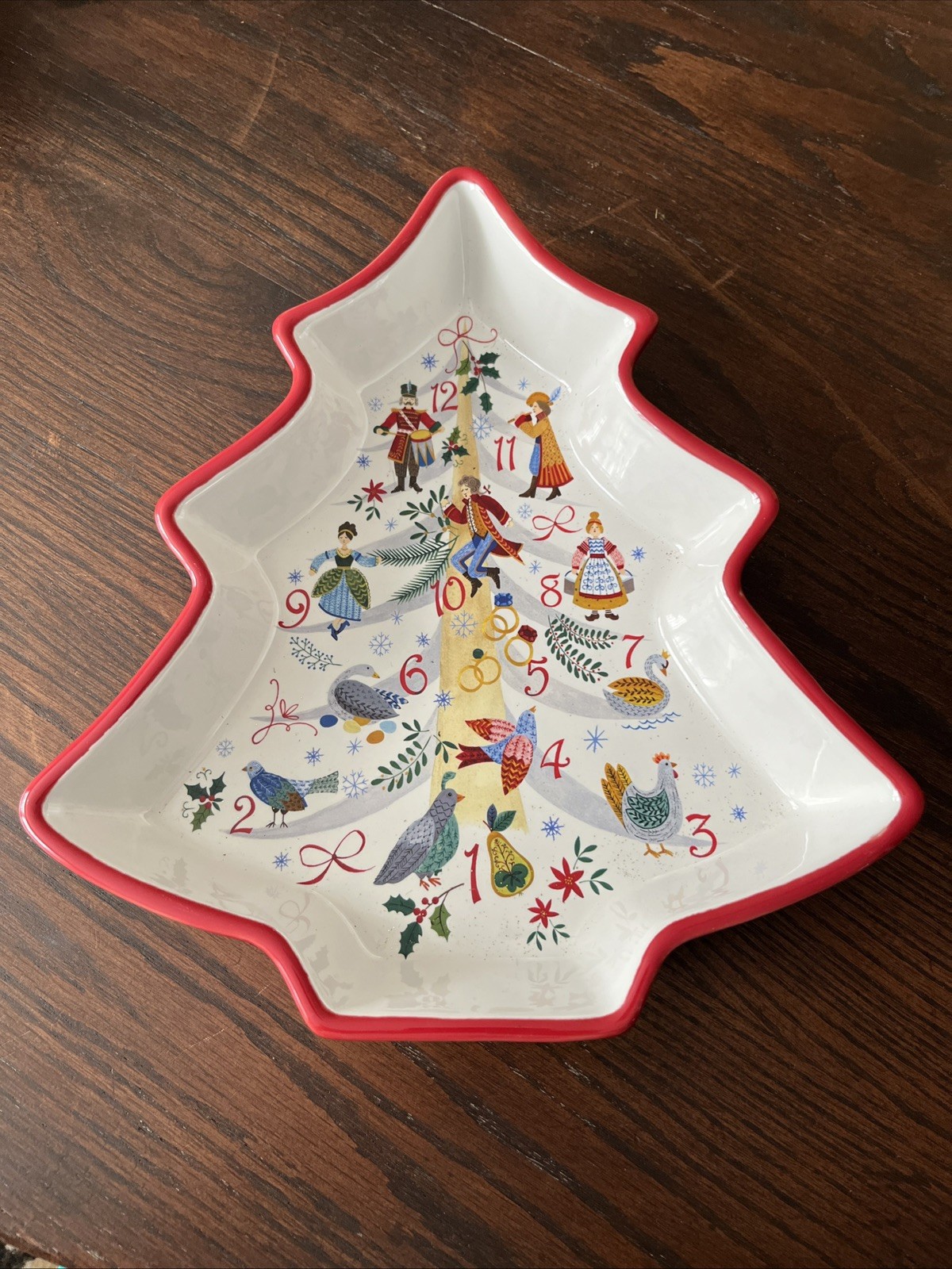 Southern Living Twelve Days of Christmas Stoneware Baking Dish NWT