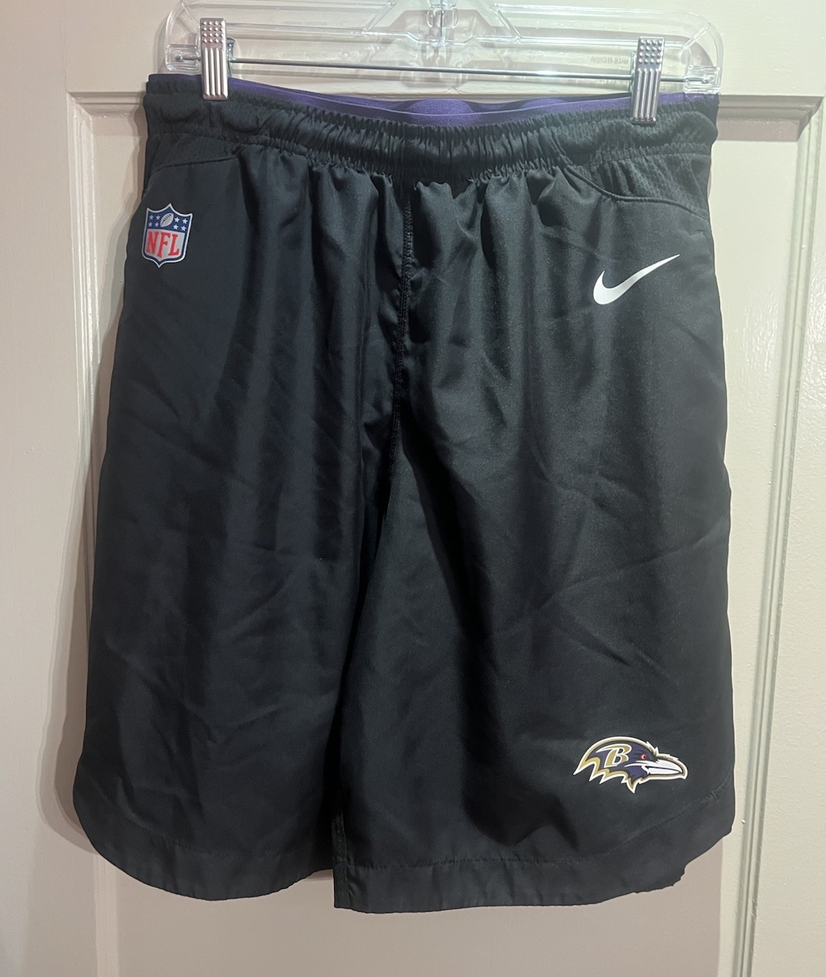 Nike Dri-Fit NFL On Field Practice Shorts - Baltimore Ravens -Adult L - New NWOT